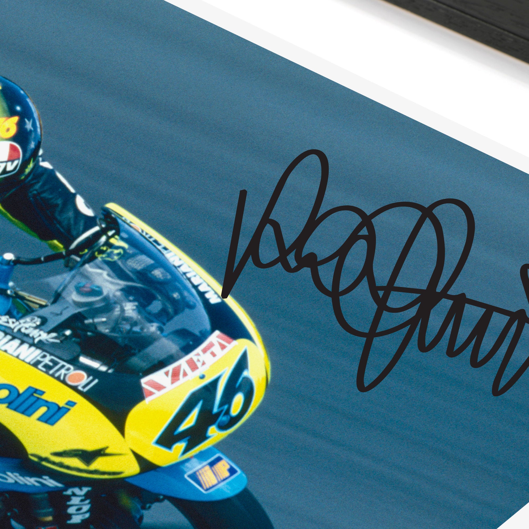 Valentino Rossi 1996 'First Win' Signed Print - Czechia GP