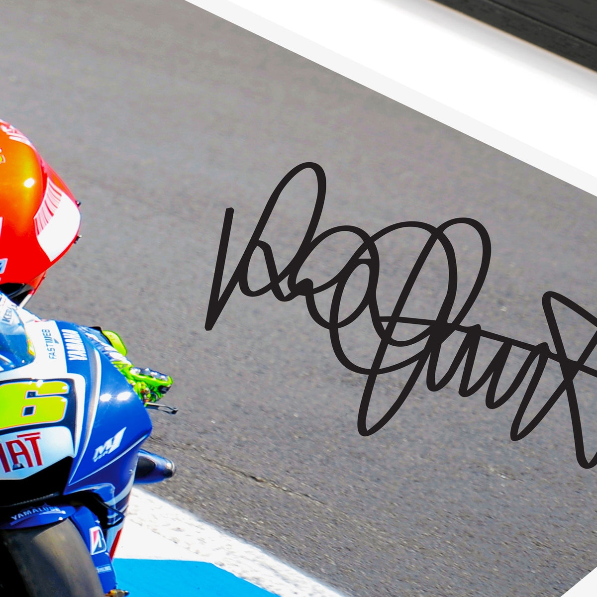 Valentino Rossi 2008 Signed Print - US GP