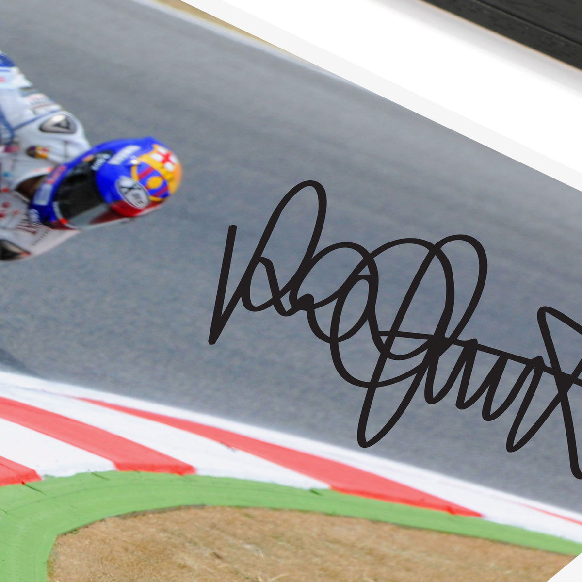 Valentino Rossi 2009 Signed Print - Catalan GP
