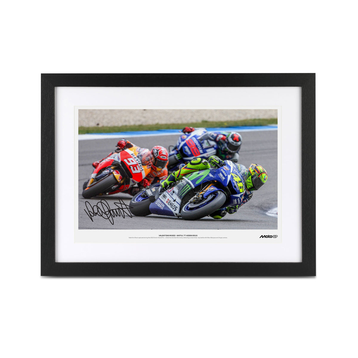 Valentino Rossi 2015 Signed Print Dutch GP