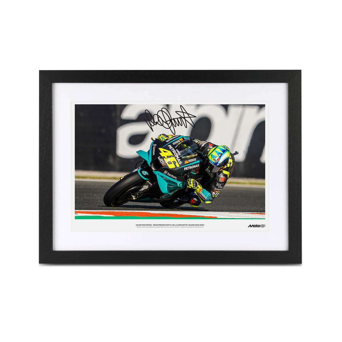 Valentino Rossi 2021 'Last Race' Signed Print - Valencia GP
