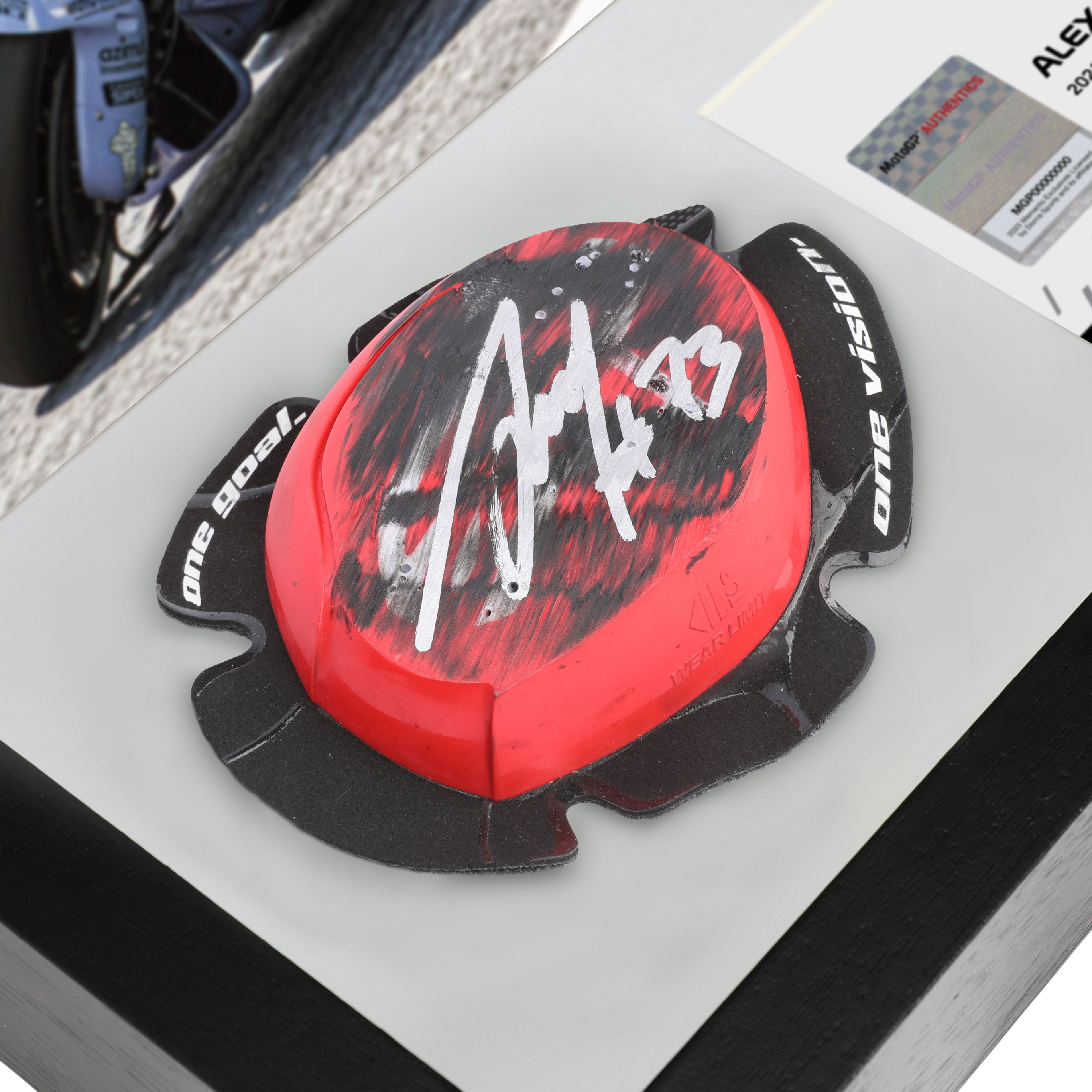 Alex Marquez 2024 Season Used Signed Knee Slider