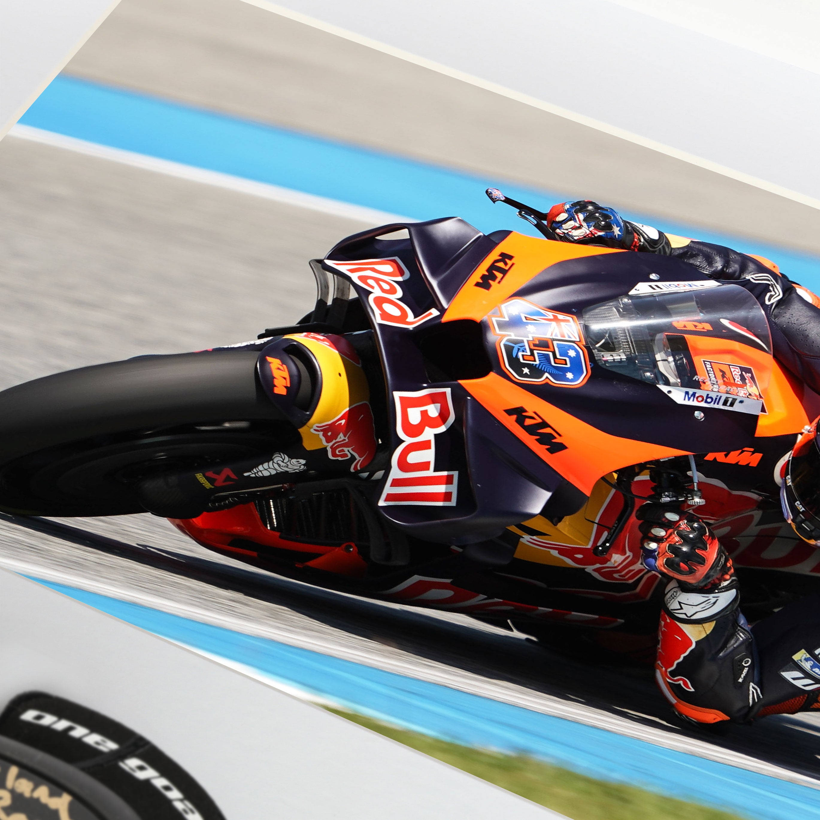 Jack Miller Race Used Knee Slider - 2024 Thai GP - Top 5 Finish