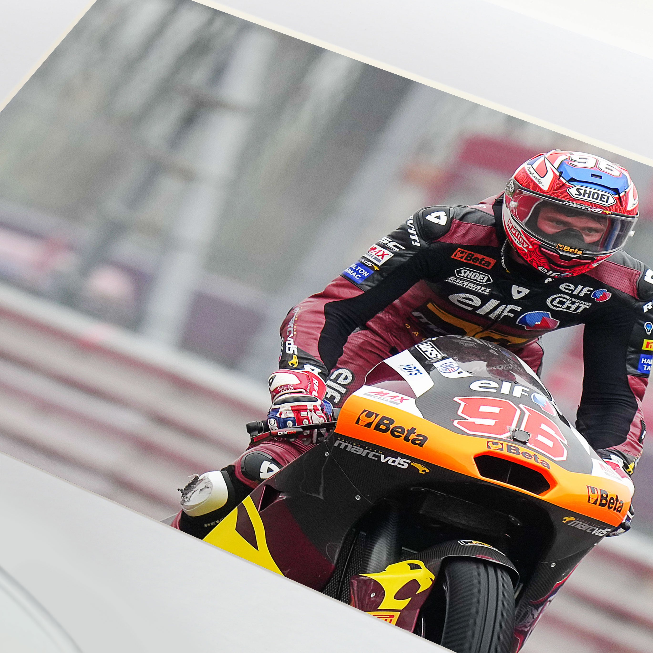 Jake Dixon Signed Knee Slider – 2025 Americas GP Win