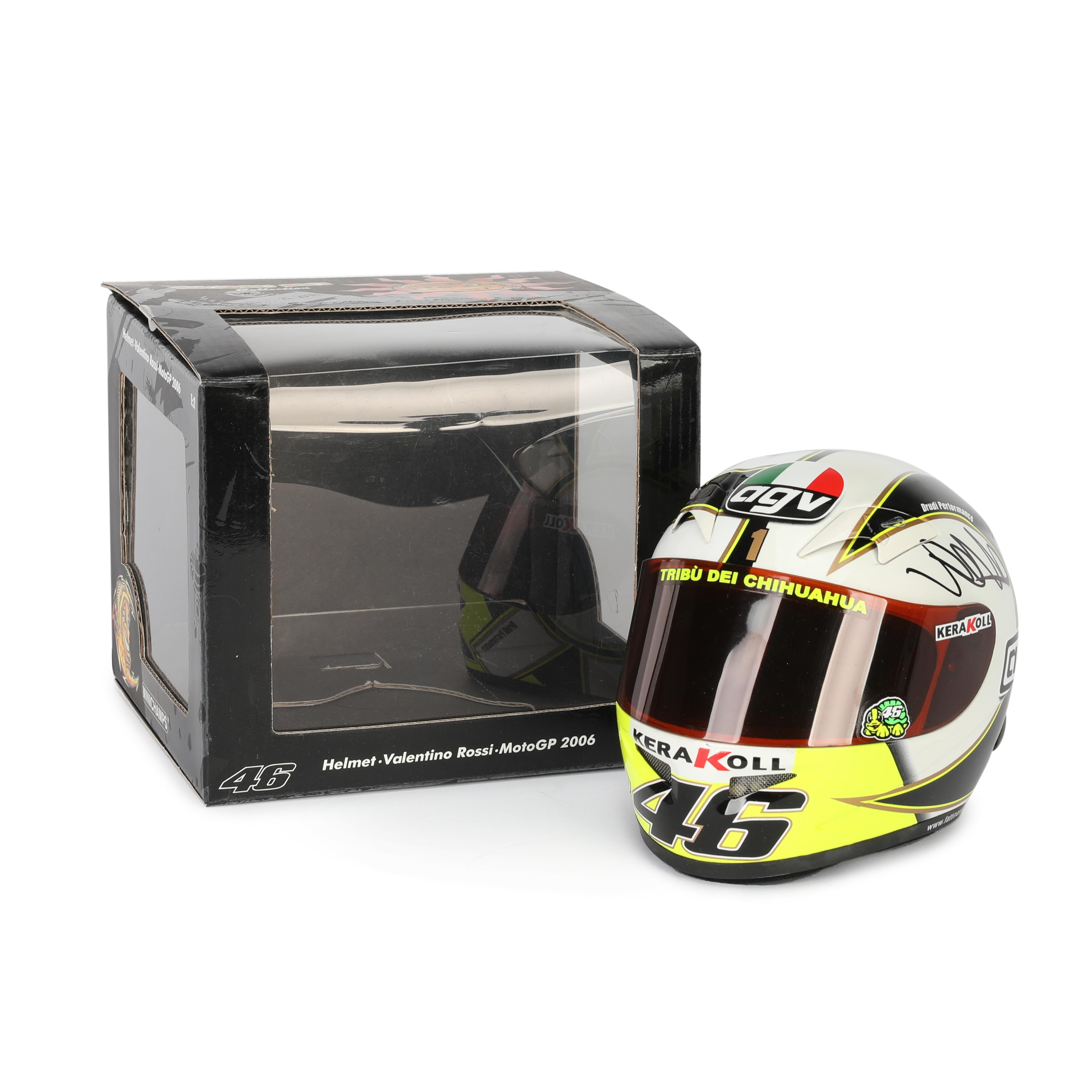 Valentino Rossi Signed 1:2 2006 Limited Edition Scale Helmet