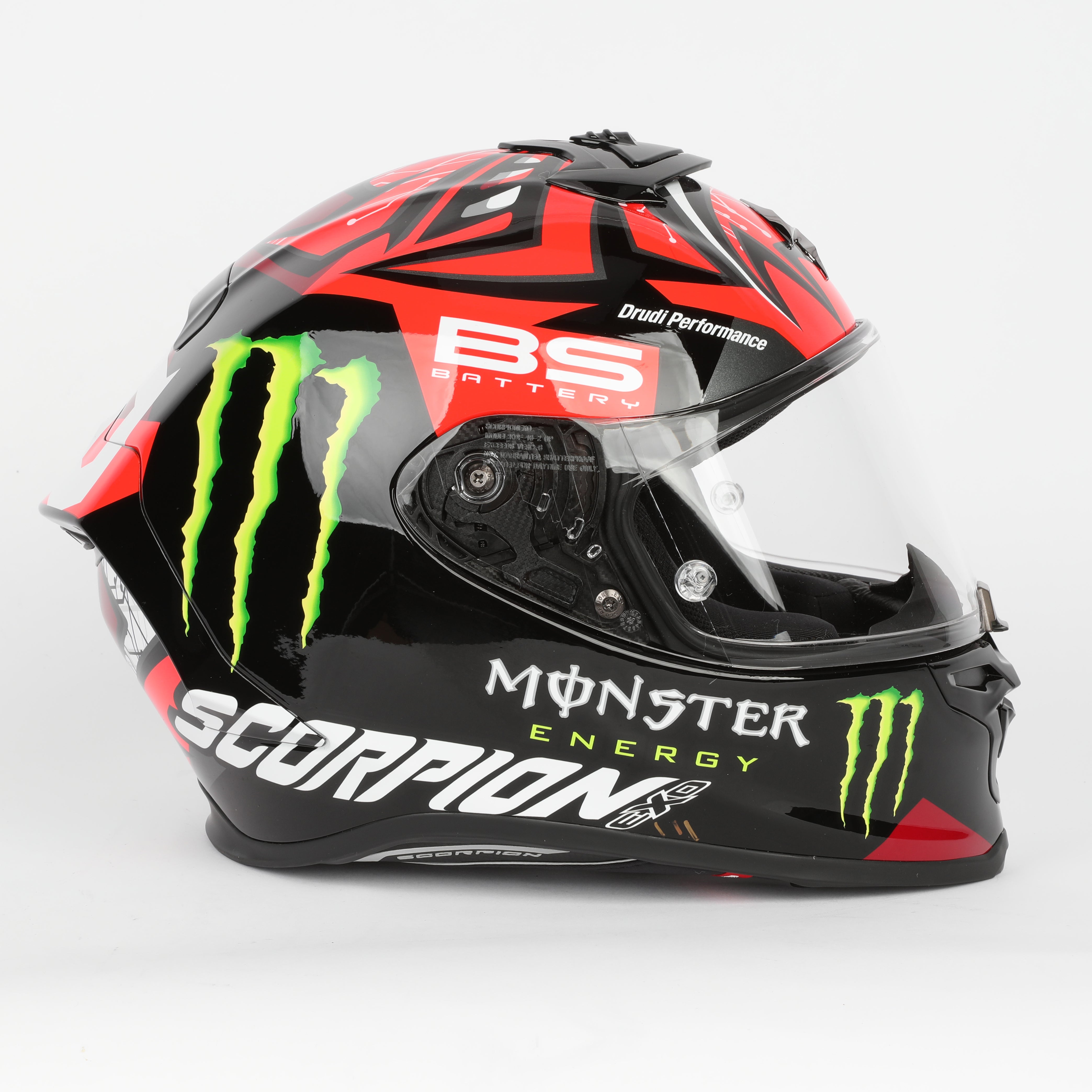 LOT 041 - Fabio Quartararo Signed Scorpion Exo-r1 Air Fabio Monster Signed Helmet