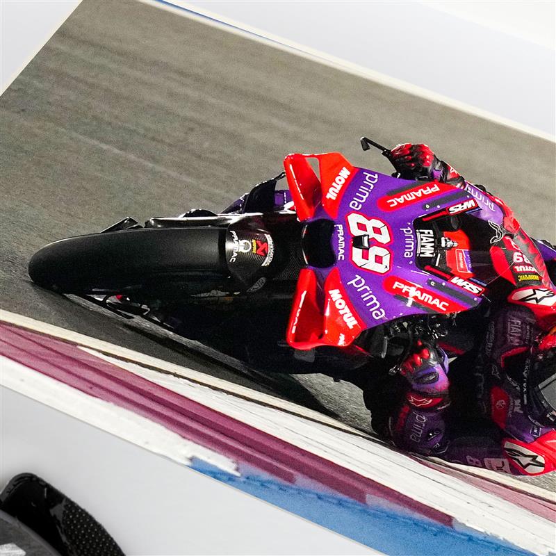 Jorge Martin Signed Race-used Knee Slider - 2024 Qatar Grand Prix Sprint Race