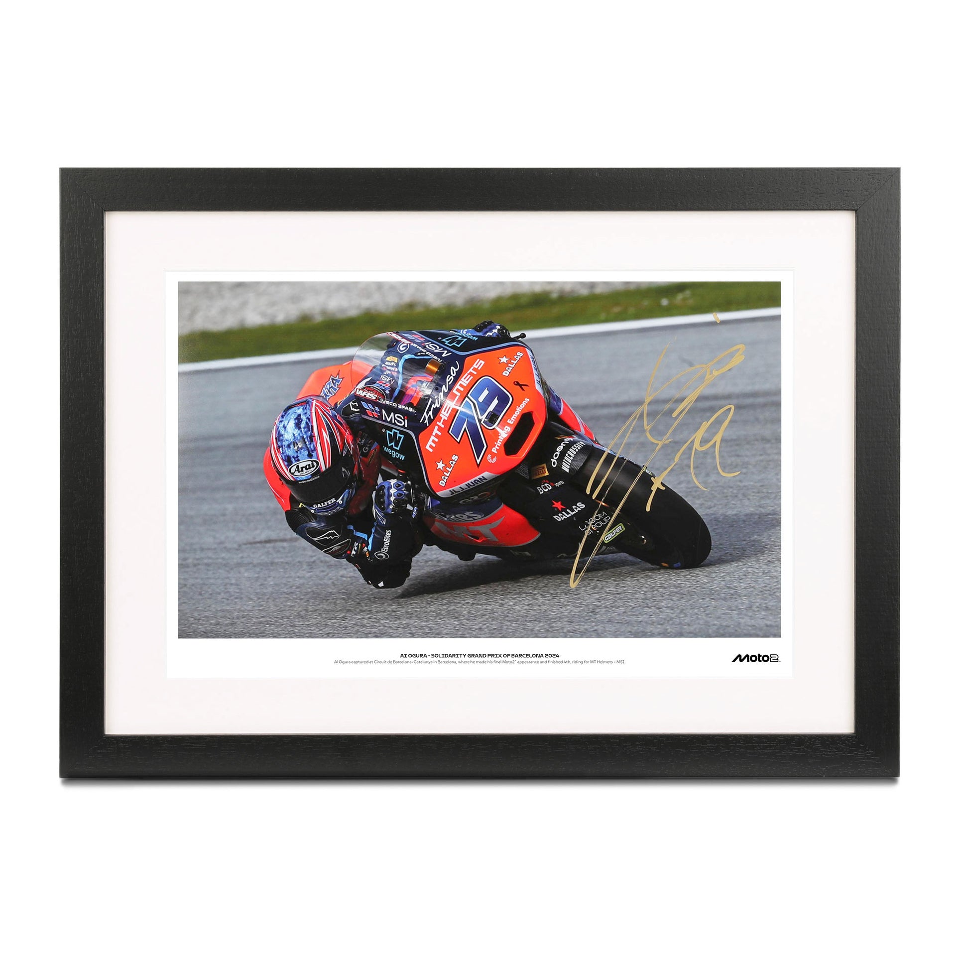 Ai Ogura Signed Print – 2024 Moto2 Season