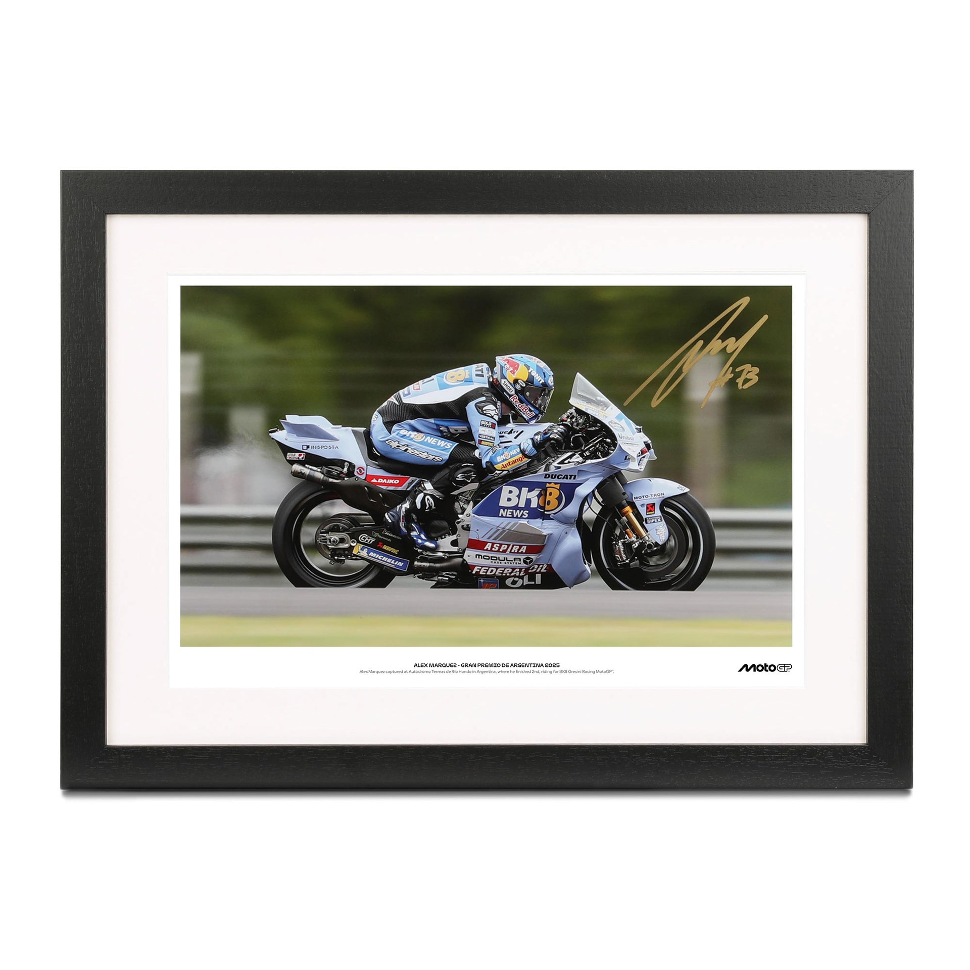 Alex Marquez Signed Photo Argentina GP 2025