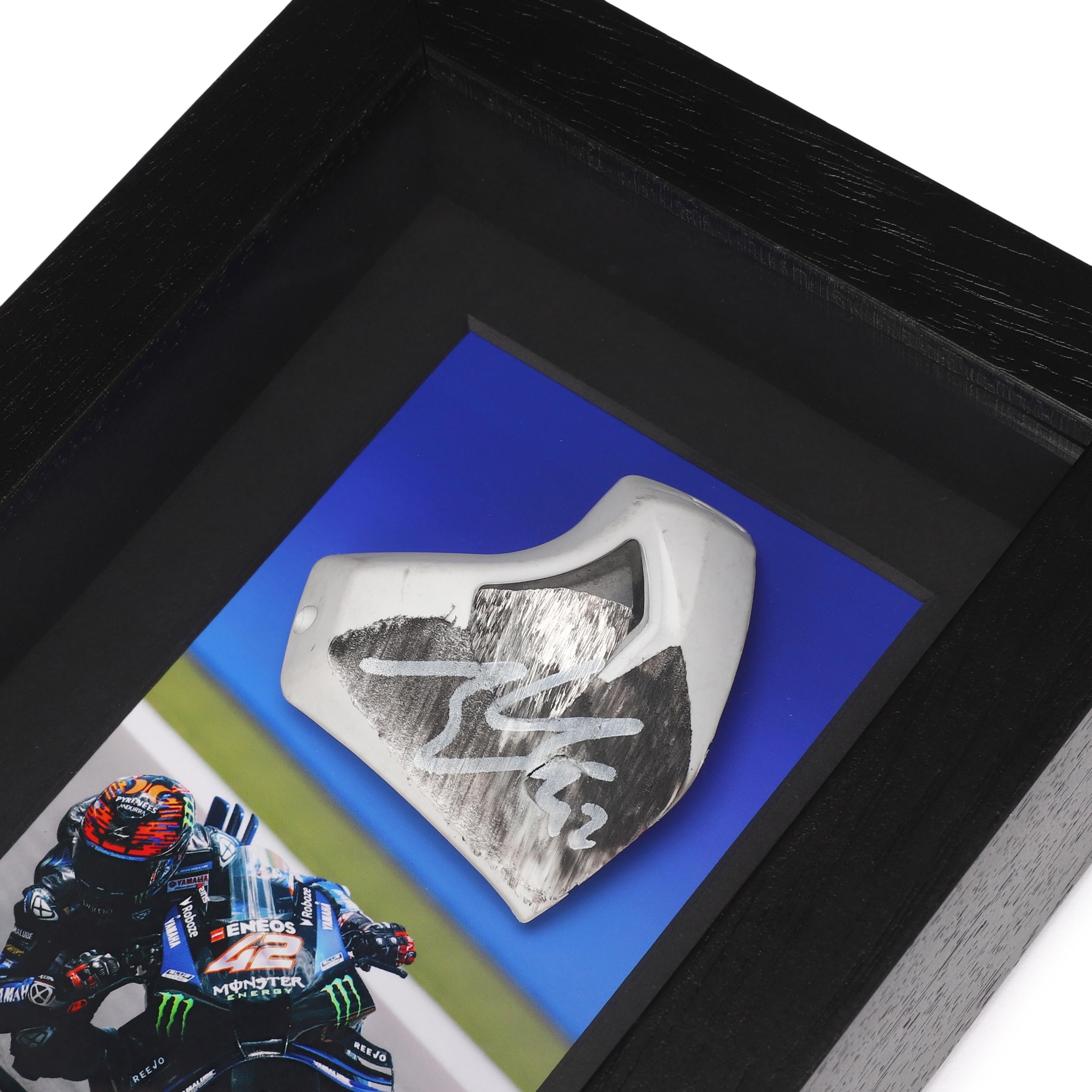 Álex Rins Signed Monster Energy Yamaha MotoGP Team Elbow Slider - 2025 Season Used
