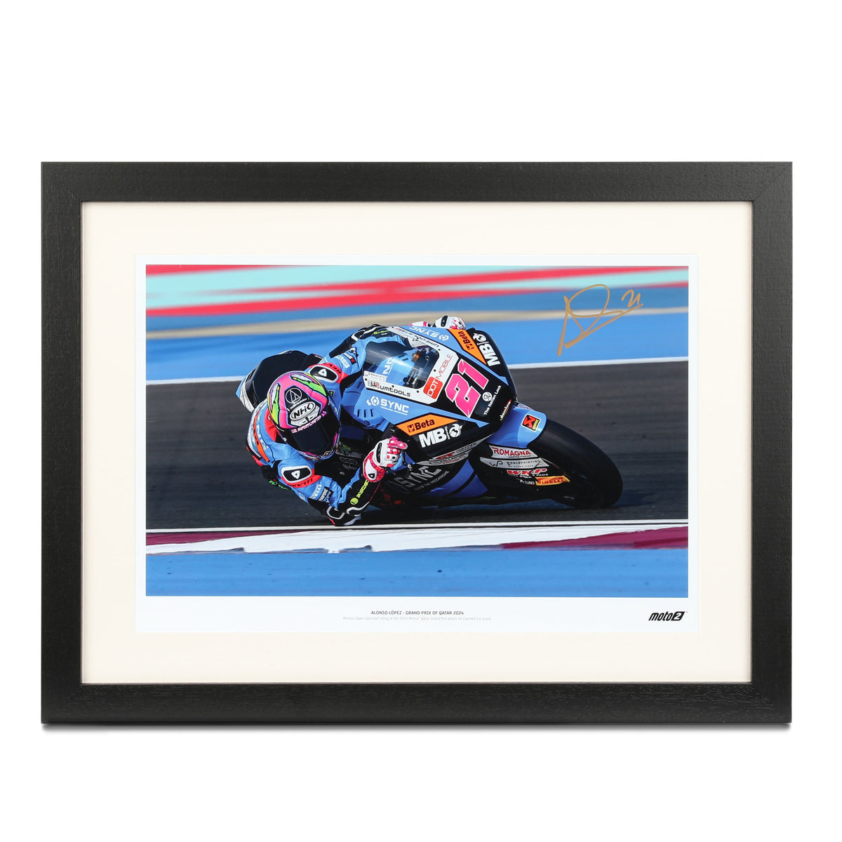 Alonso Lopez 2024 Signed Photo Qatar GP