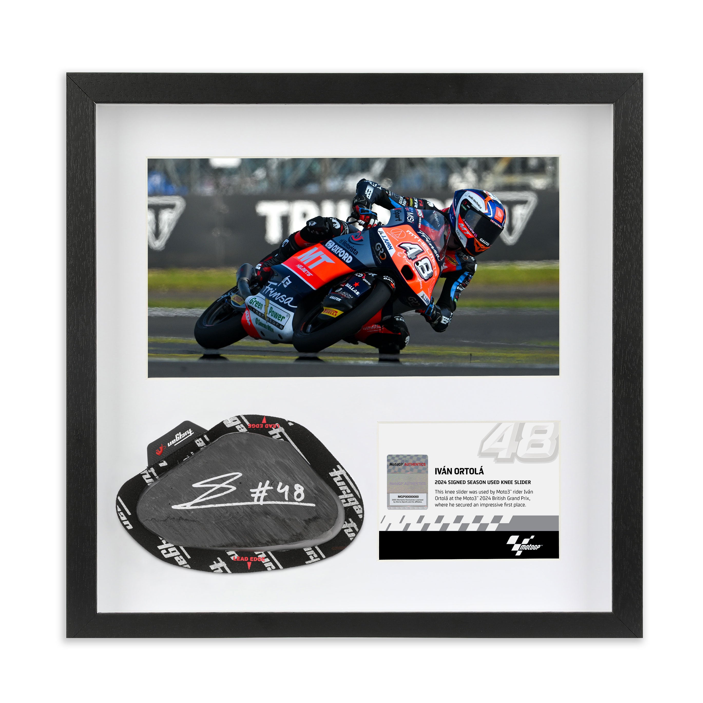 Ivan Ortola 2024 Signed Knee Slider – British Grand Prix