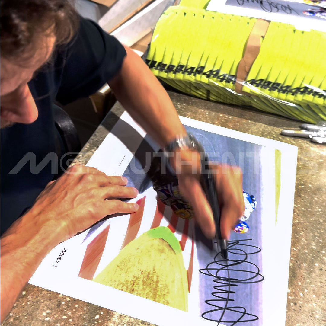 Valentino Rossi 2009 Signed Print - Catalan GP