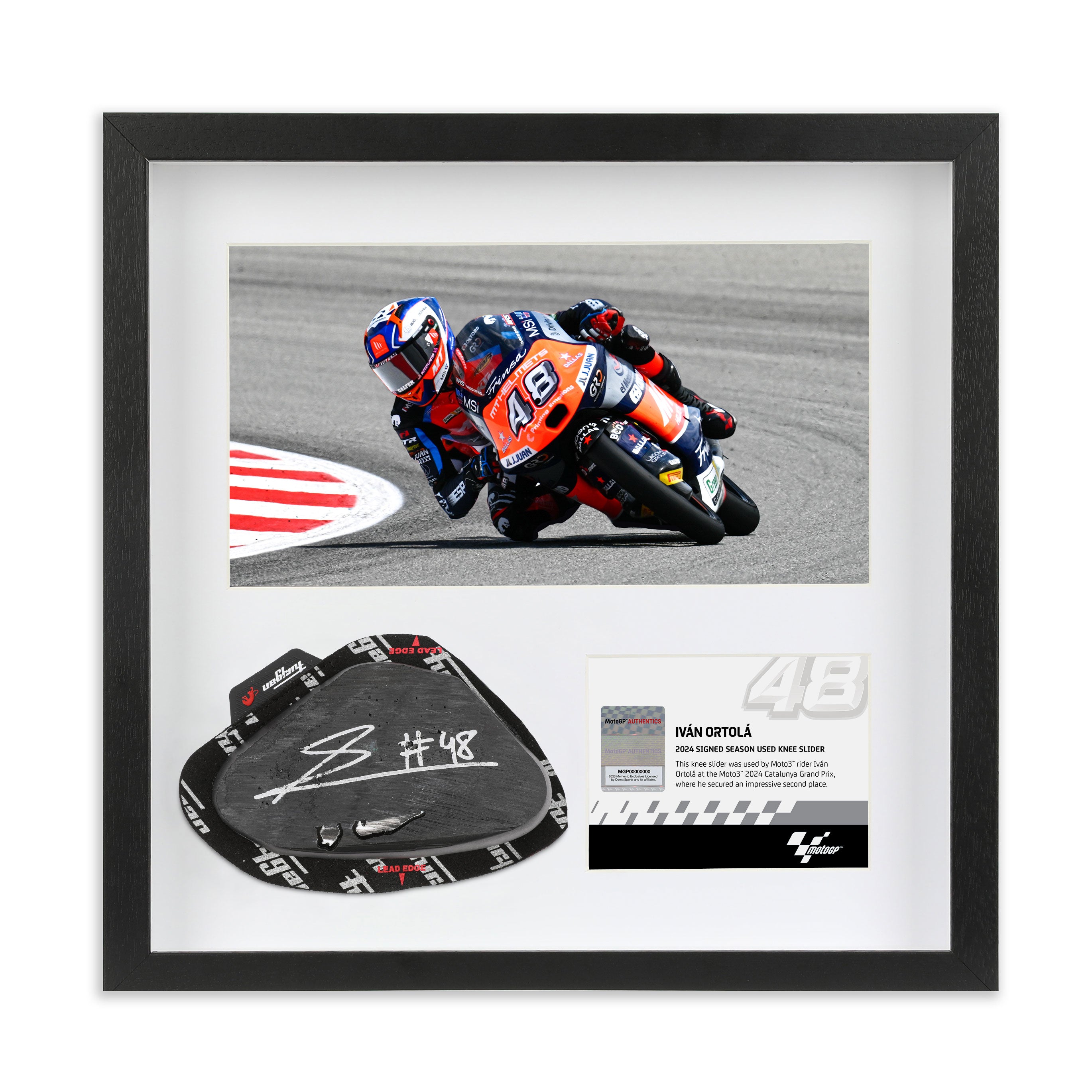 Ivan Ortola 2024 Signed Knee Slider – Catalan Grand Prix