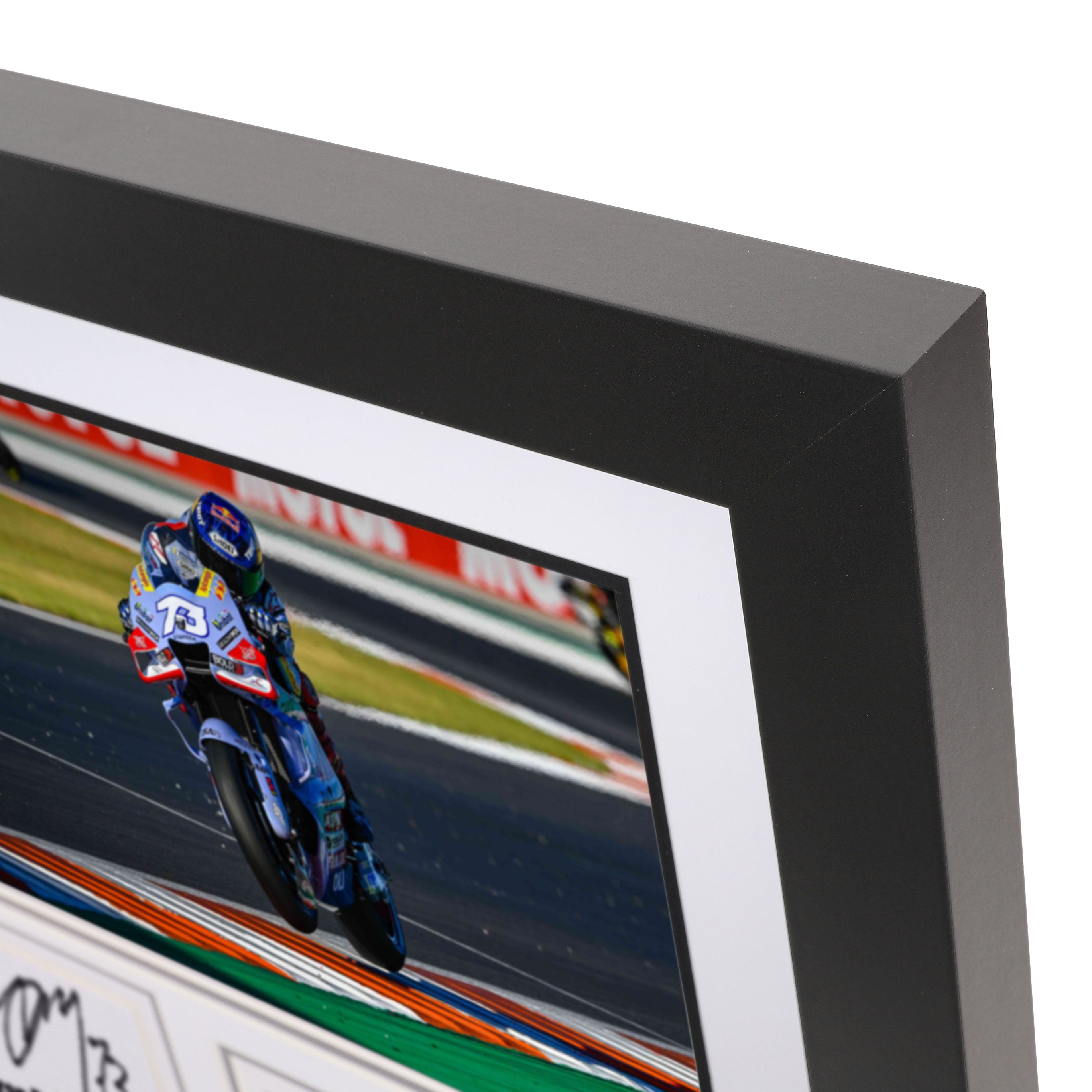 Álex Márquez Signed 2023 MotoGP Chequered Flag Square - Valencia GP