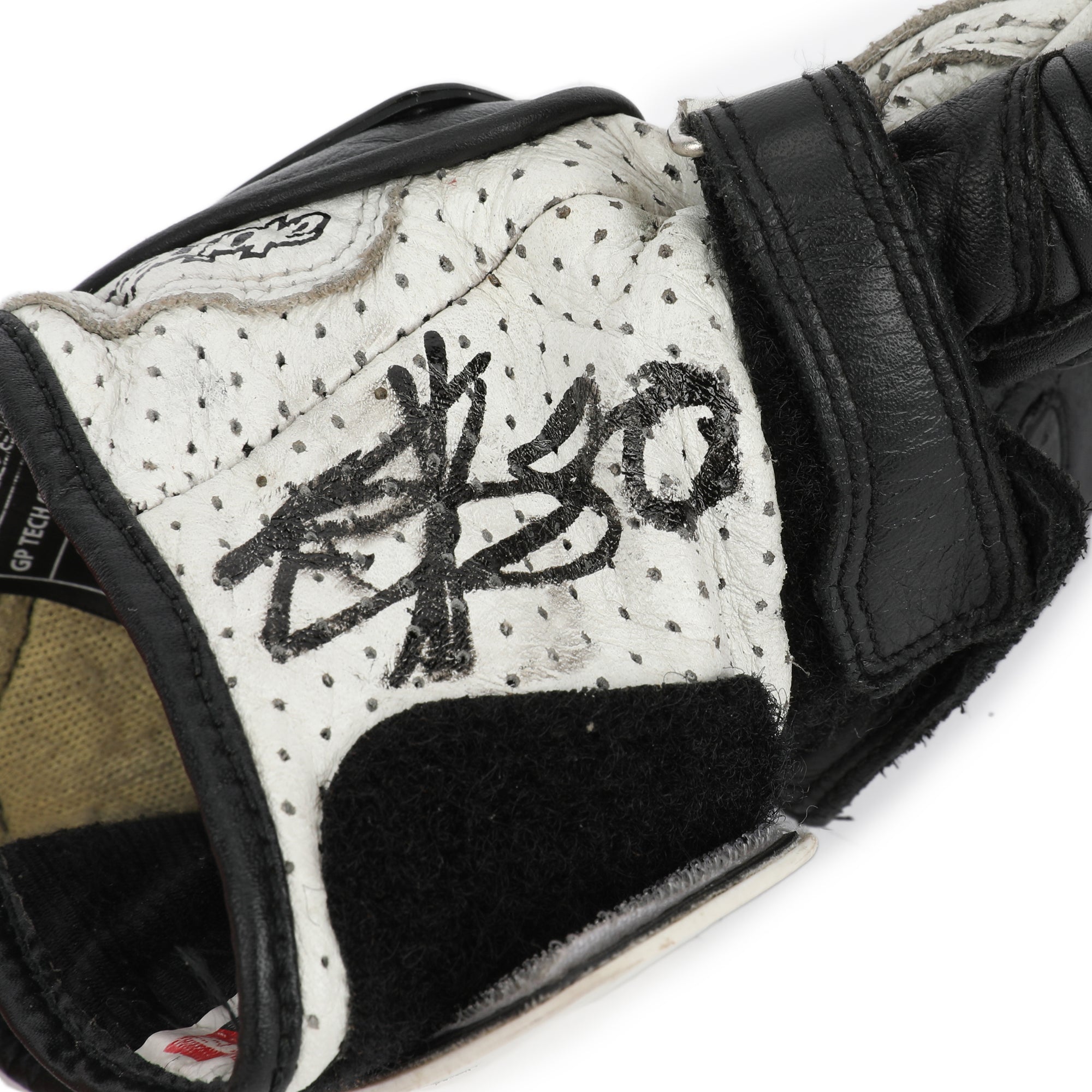 David Alonso Signed Race Used Glove – 2024 Moto3 Championship Winning Season