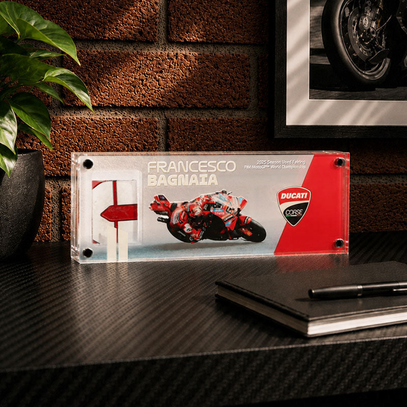 Limited Edition Francesco Bagnaia 2025 Ducati Acrylic Fairing Display