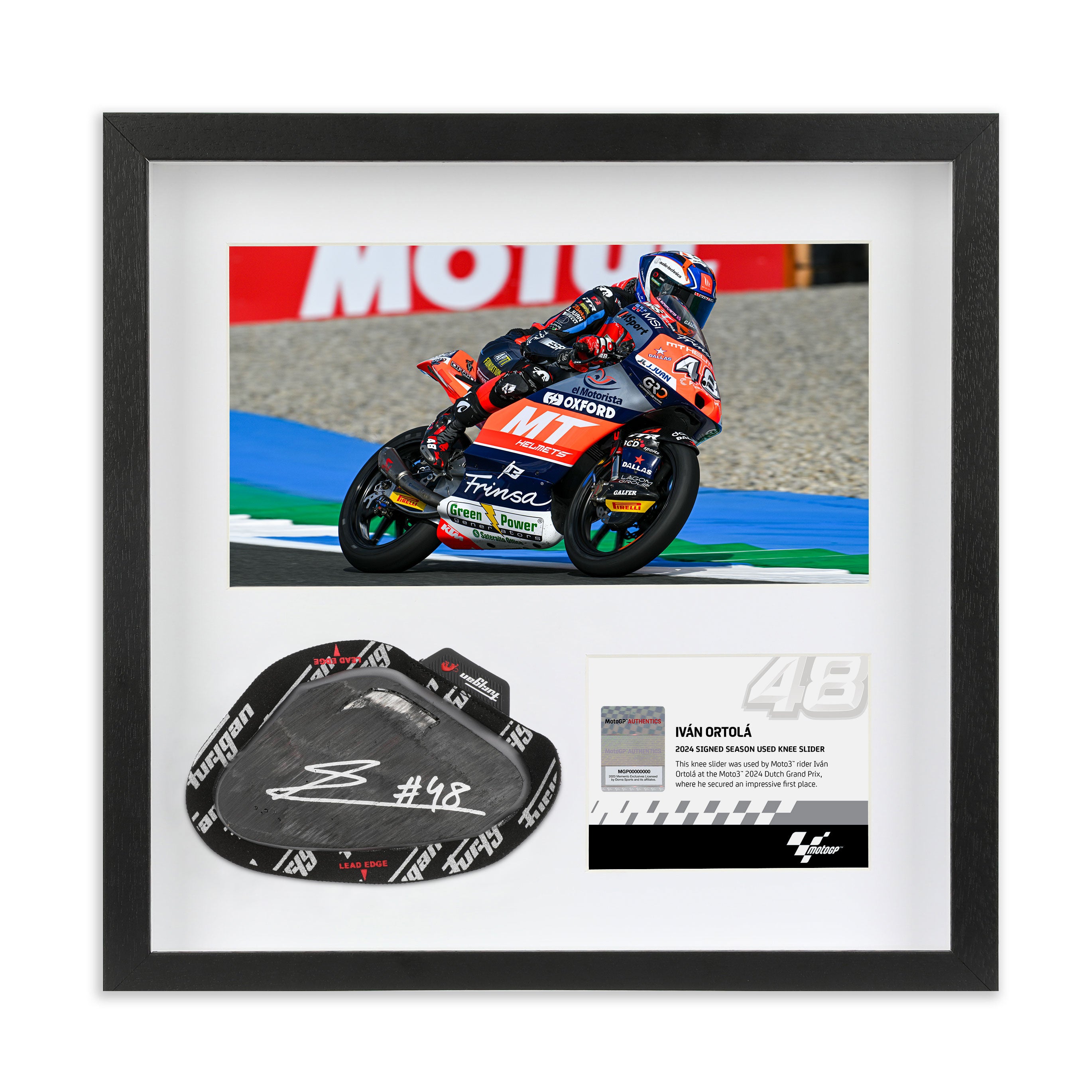 Ivan Ortola 2024 Signed Knee Slider – Dutch GP