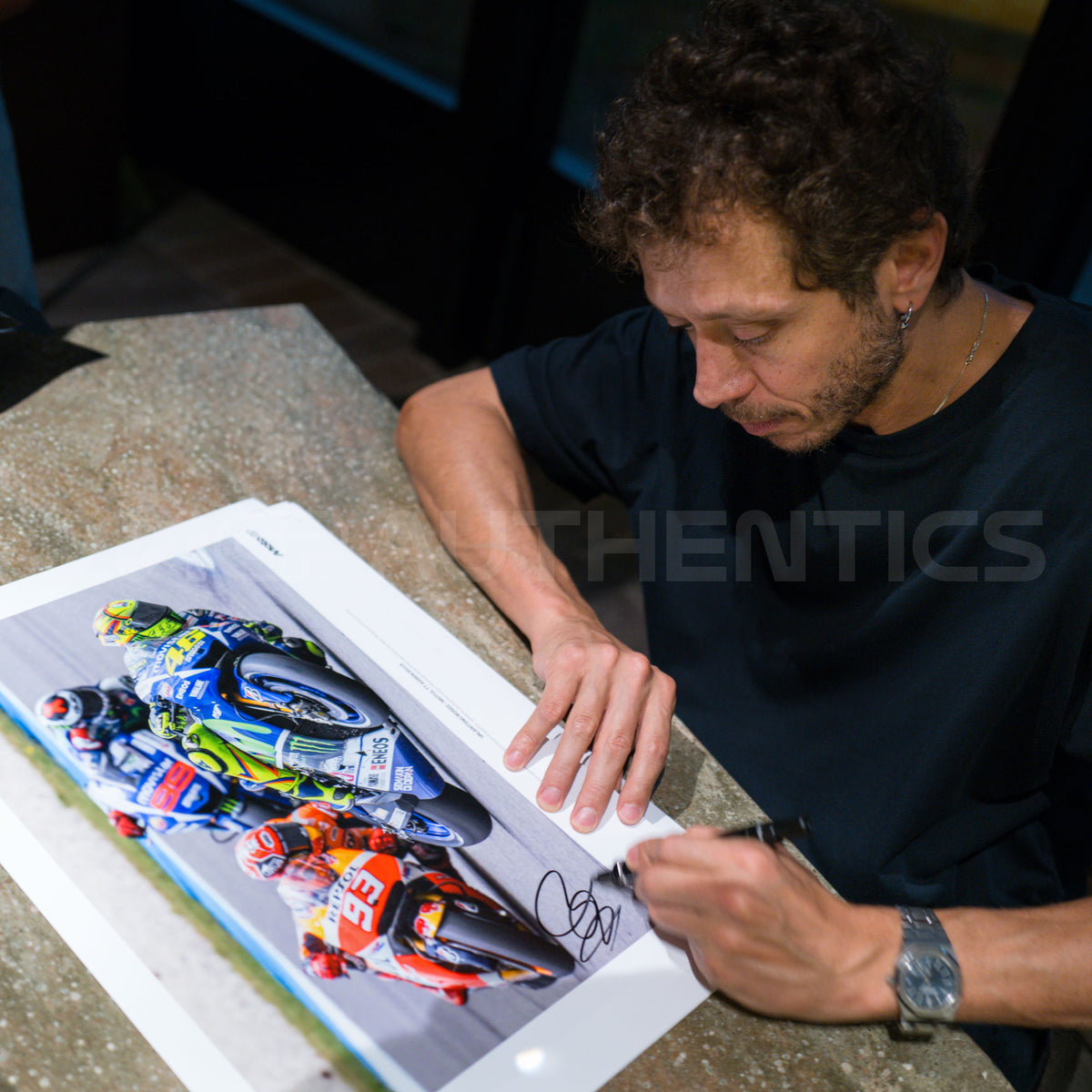 Valentino Rossi 2015 Signed Print - Dutch GP
