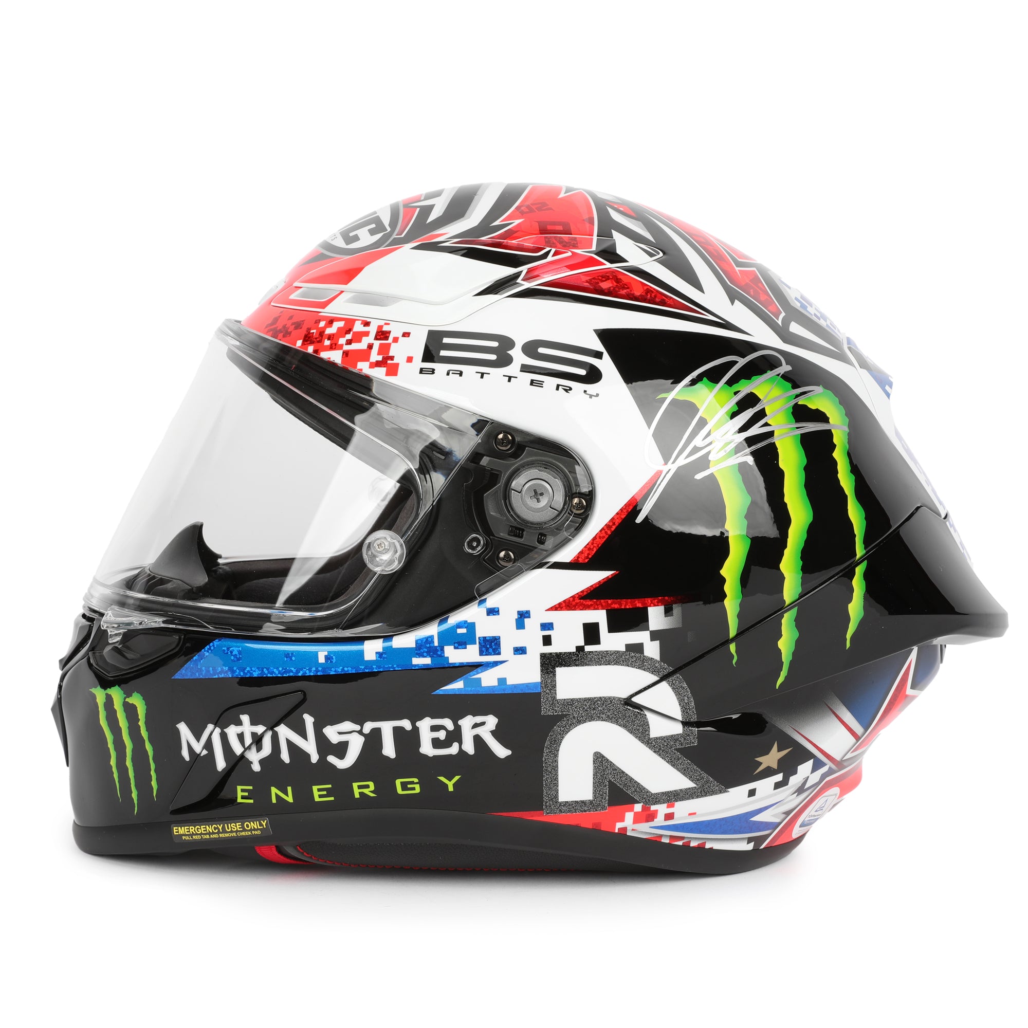 LOT 125 - Fabio Quartararo Signed Full-Size Replica HJC RPHA-1 Helmet - Le Mans - 2023