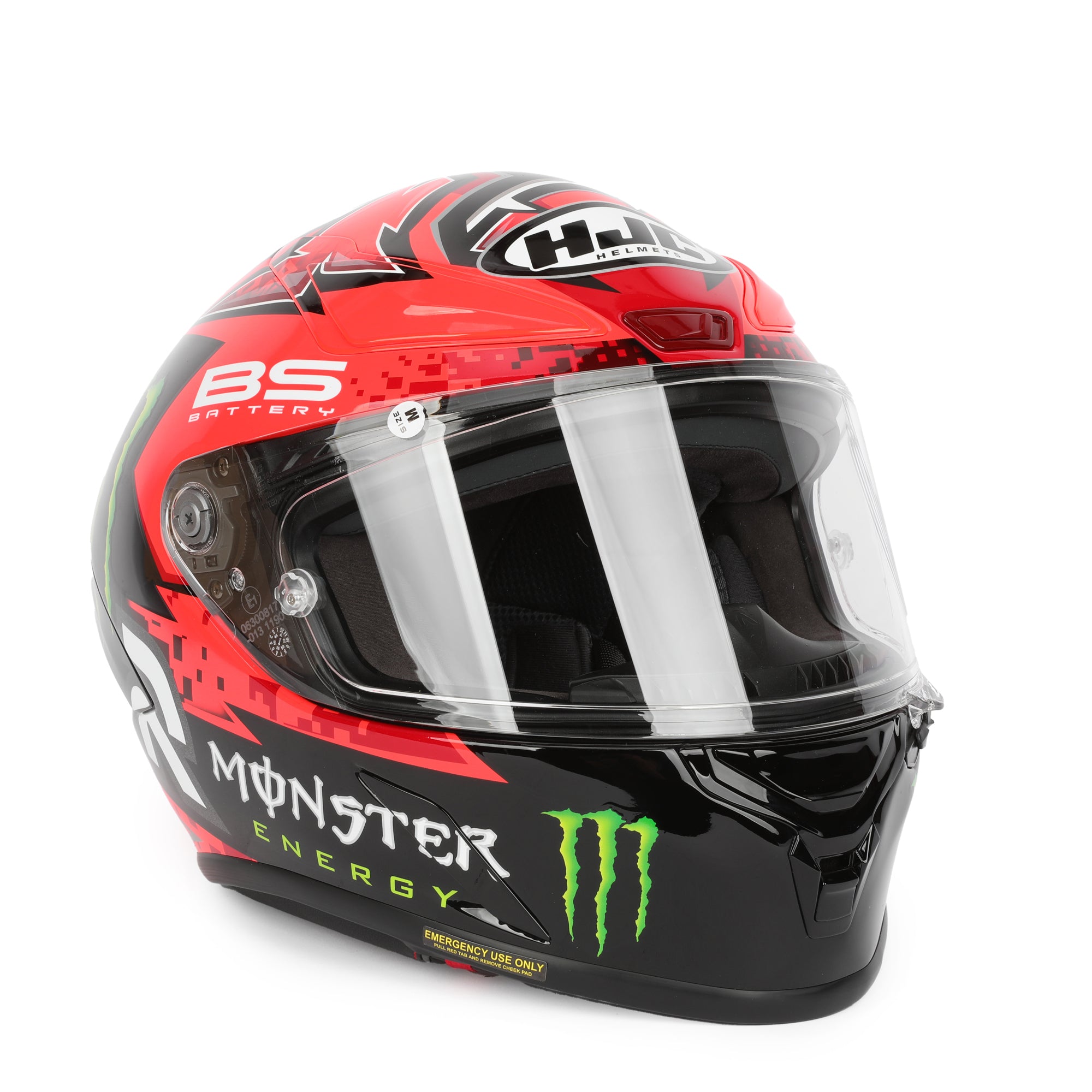 LOT 016 - Fabio Quartararo Signed Full Scale Replica Monster Helmet – 2023 MotoGP™ Championship