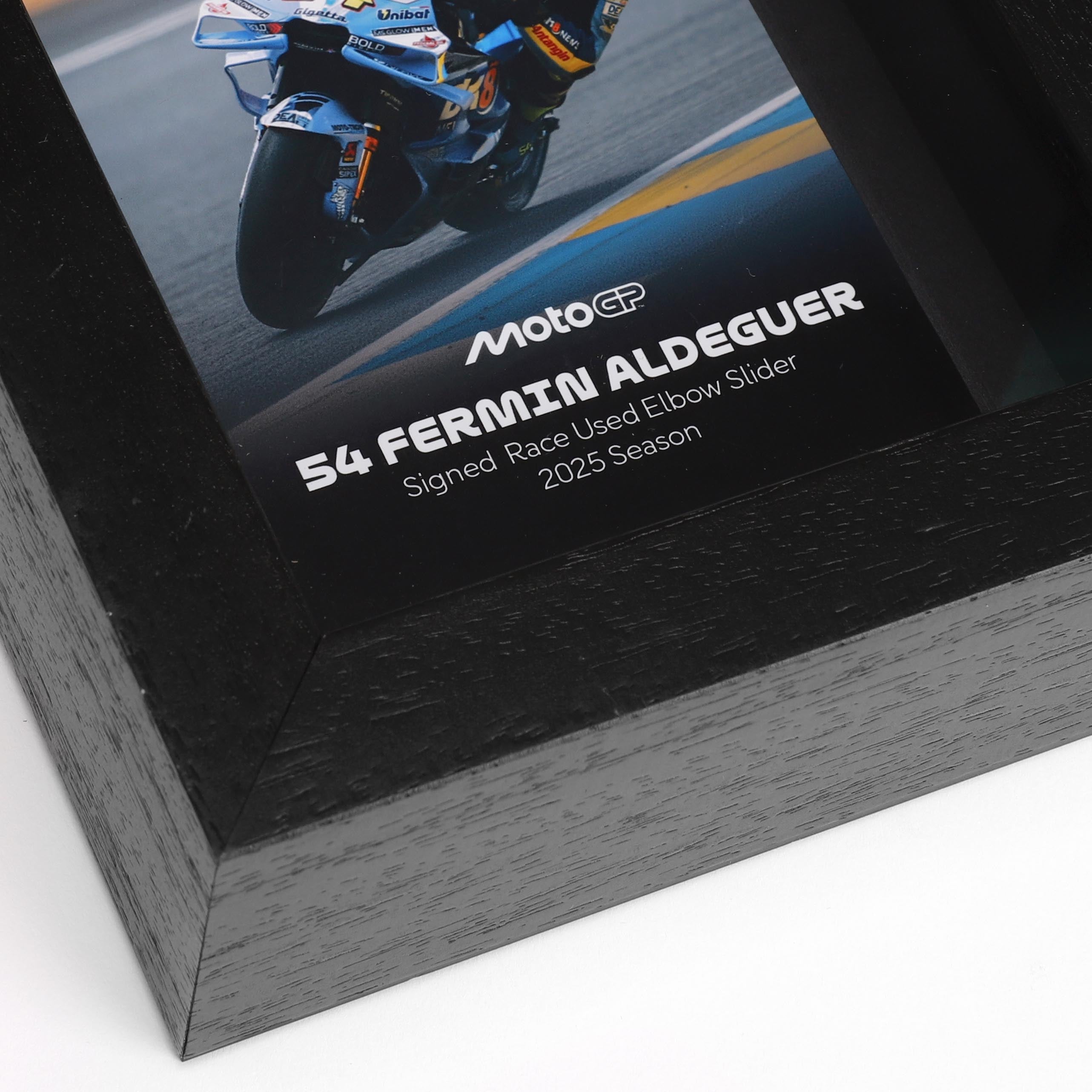 Fermin Aldeguer Signed 2025 Gresini Racing MotoGP™ Grand Prix Used Elbow Slider