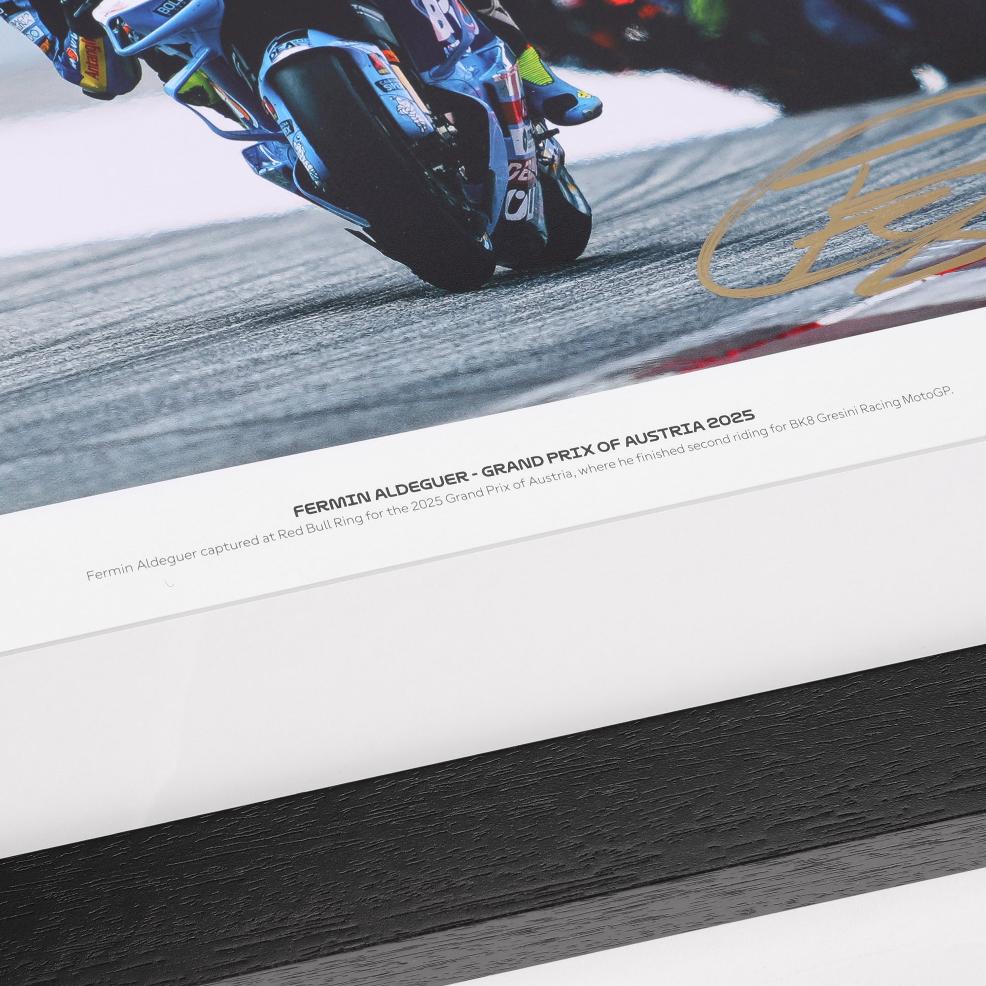 Fermin Aldeguer 2025 Gresini Racing MotoGP Signed Photo -  Austrian GP