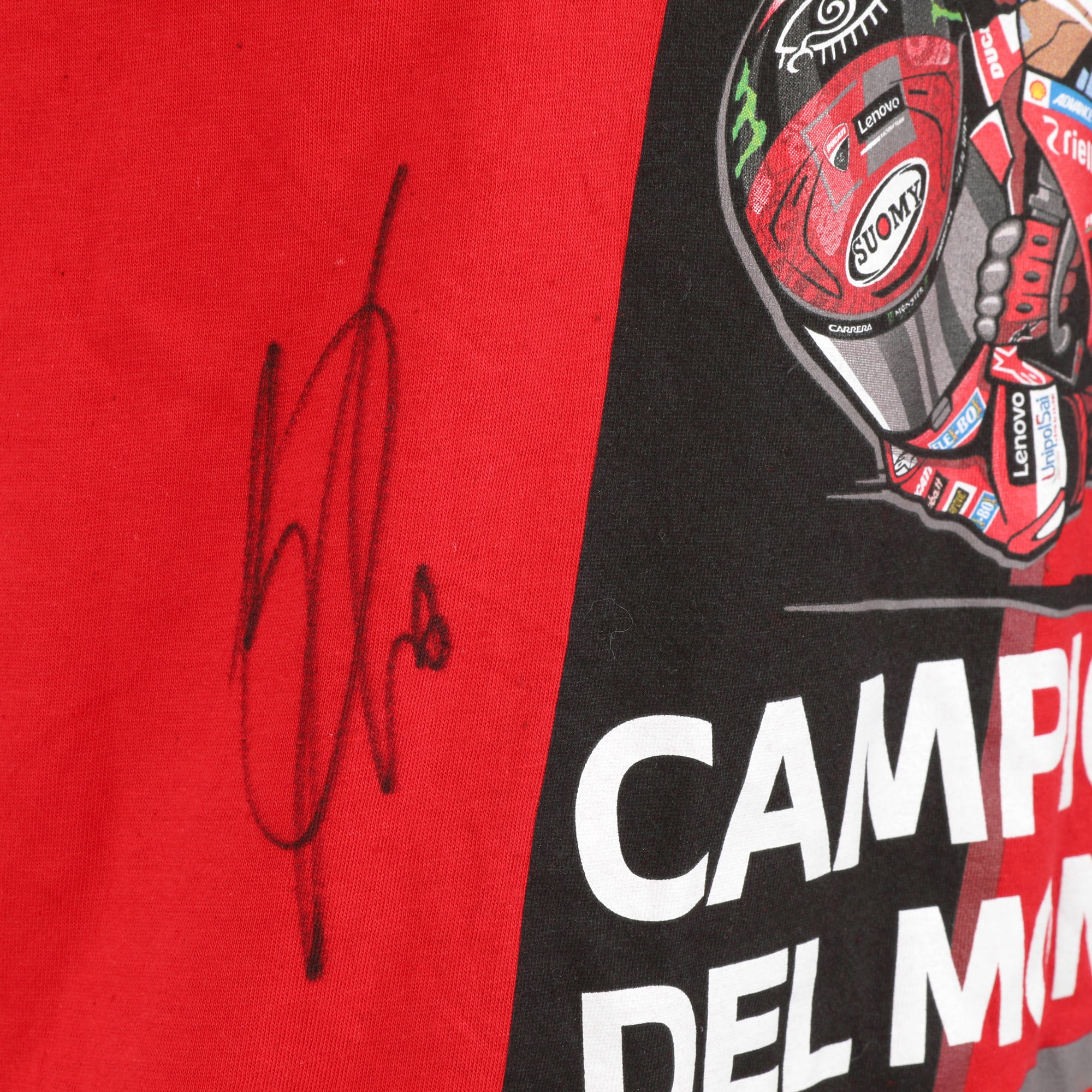 Francesco Bagnaia 2022  Ducati MotoGP Team World Championship Signed T-shirt
