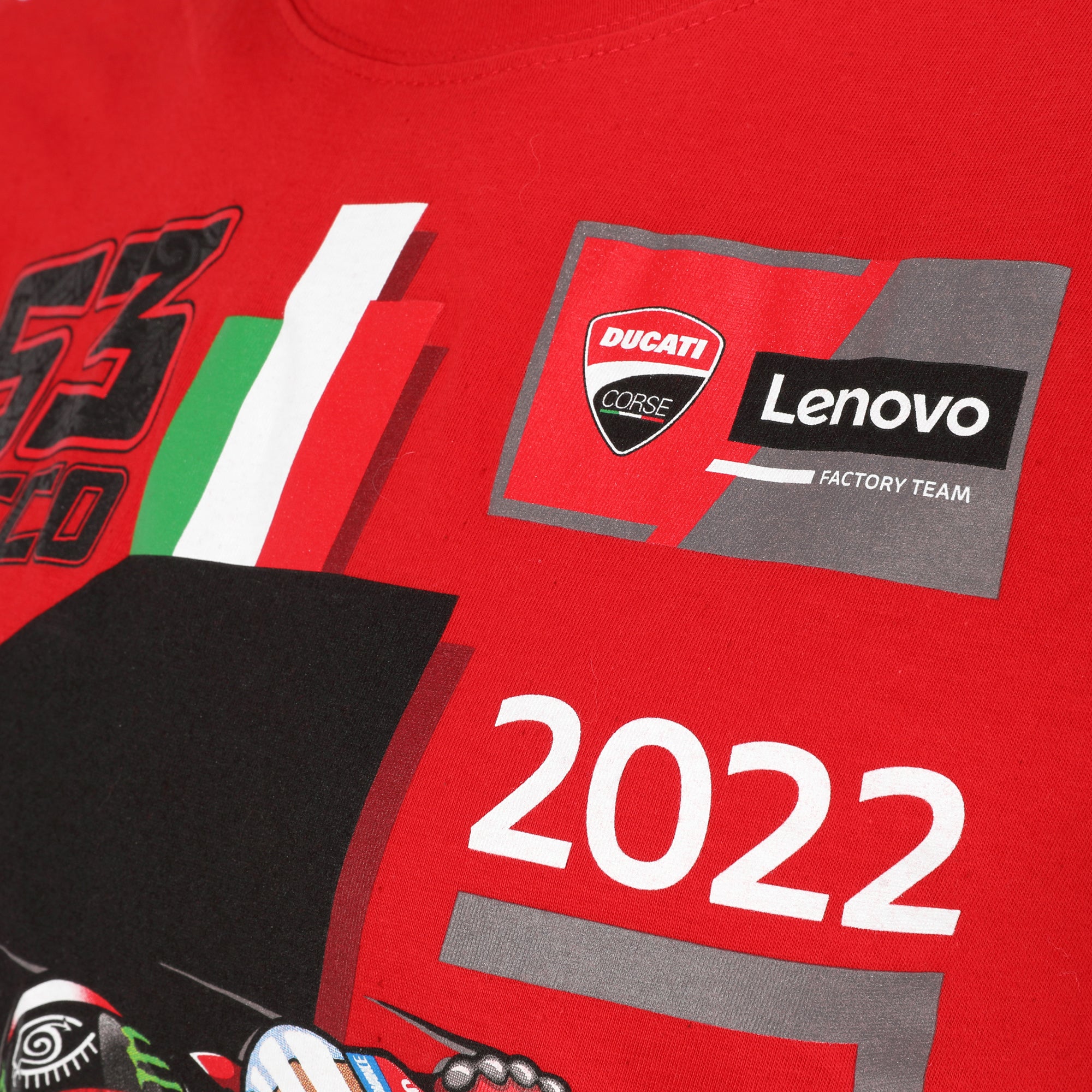 Francesco Bagnaia 2022  Ducati MotoGP Team World Championship Signed T-shirt
