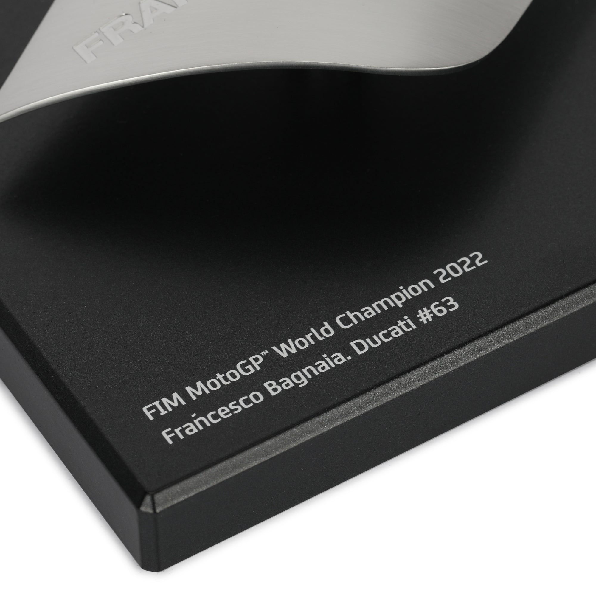 Replica FIM MotoGP World Championship Trophy Plaque – Francesco Bagnaia 2022