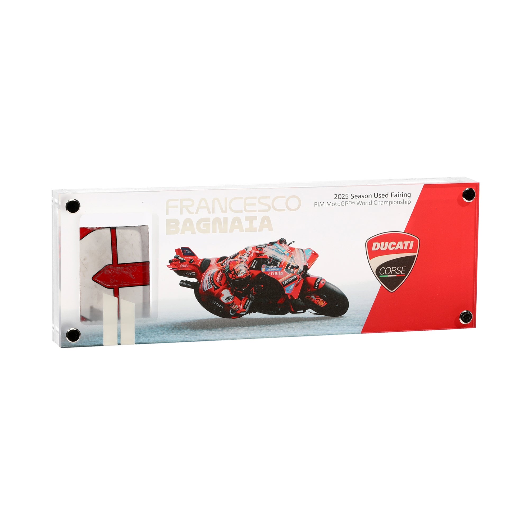 Limited Edition Francesco Bagnaia 2025 Ducati Acrylic Fairing Display