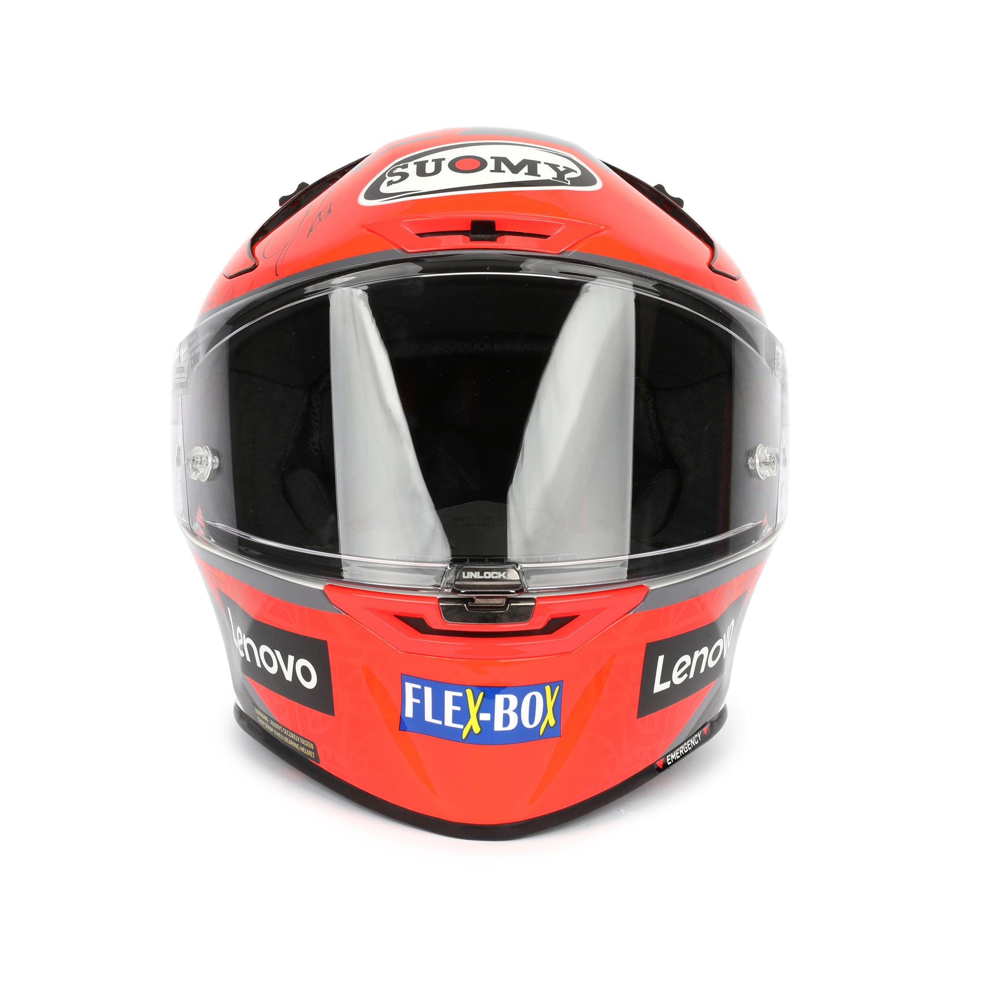 LOT 026 - Francesco Bagnaia Ducati Replica Full-Size Suomy SR-GP Helmet – Signed Limited Edition