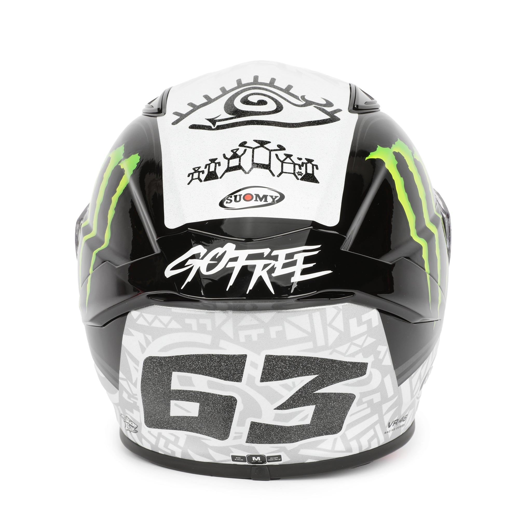 LOT 115 - Francesco Bagnaia Signed Full-Size Replica Suomy TRACK-1 Winter Testing 2023Helmet