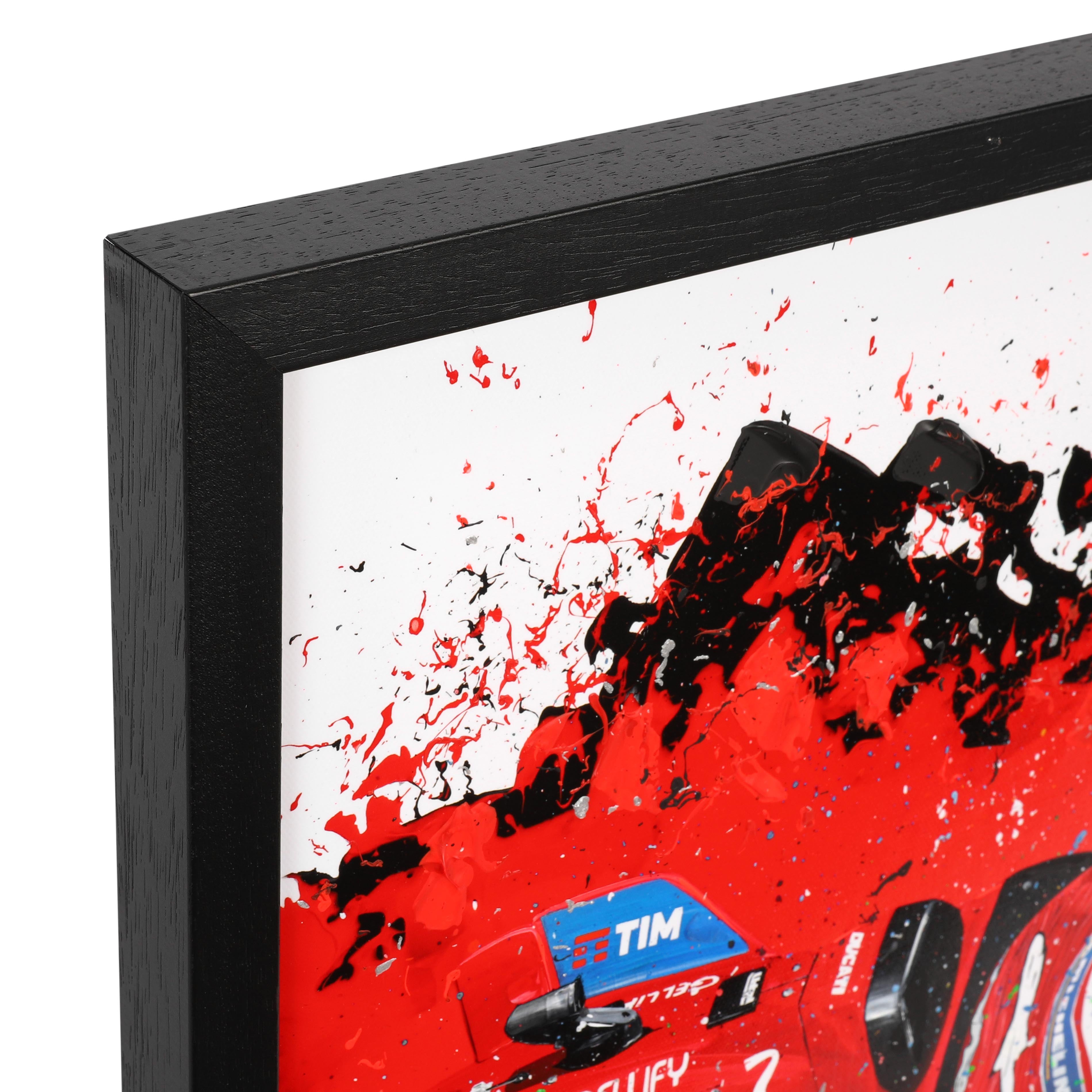 Marc Marquez 2025 Ducati Lenovo Hand Embellished Canvas - David Johnson