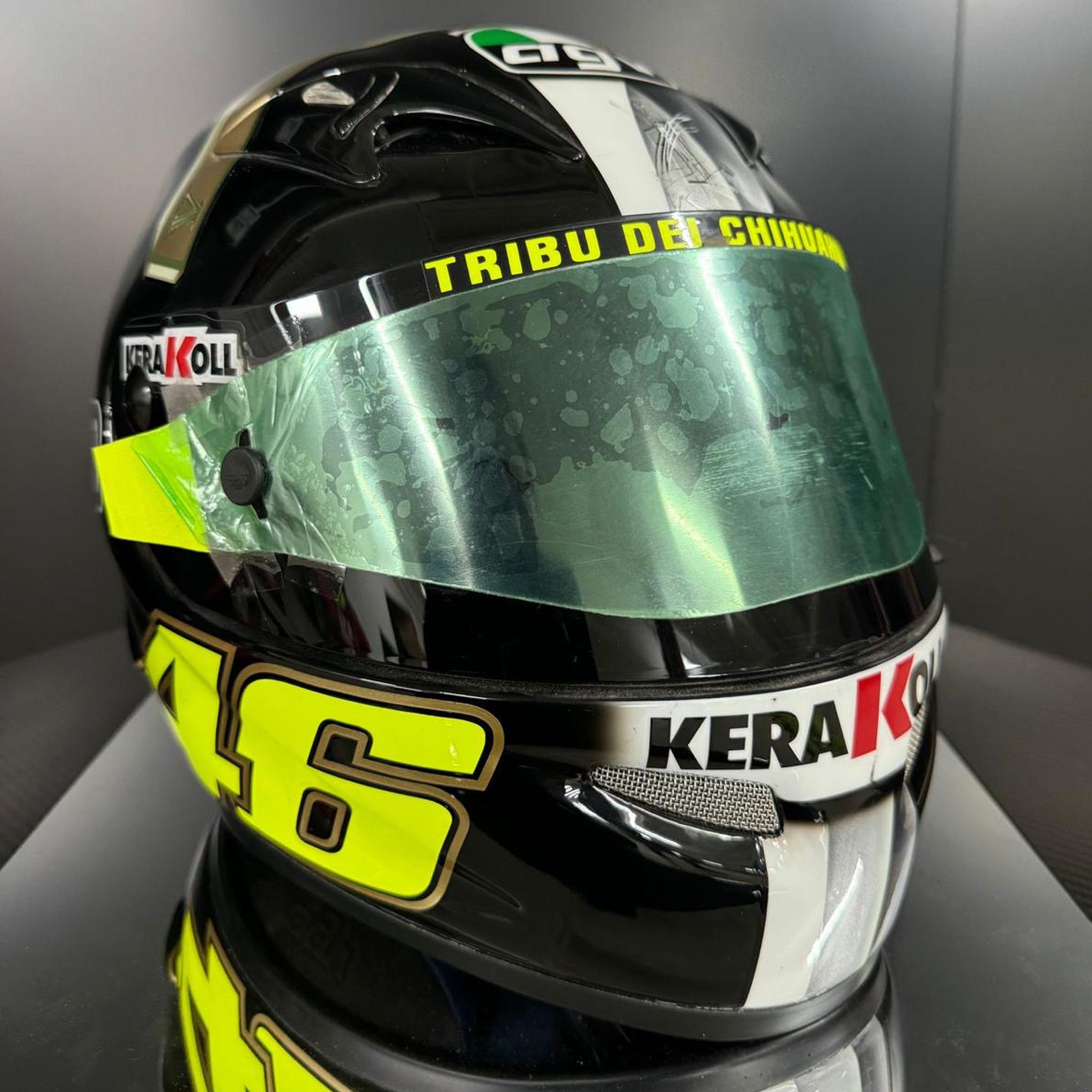 LOT 014 - Valentino Rossi 2007 'Excalibur' Sepang Test Helmet