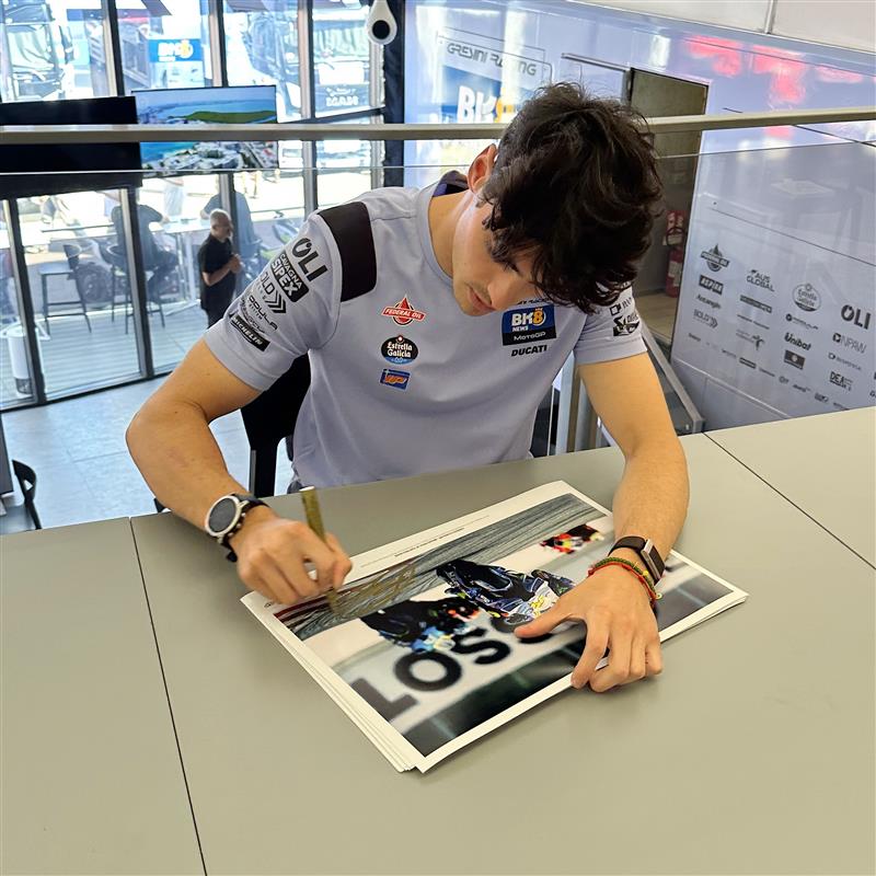 Fermin Aldeguer 2025 Gresini Racing MotoGP Signed Photo -  Austrian GP