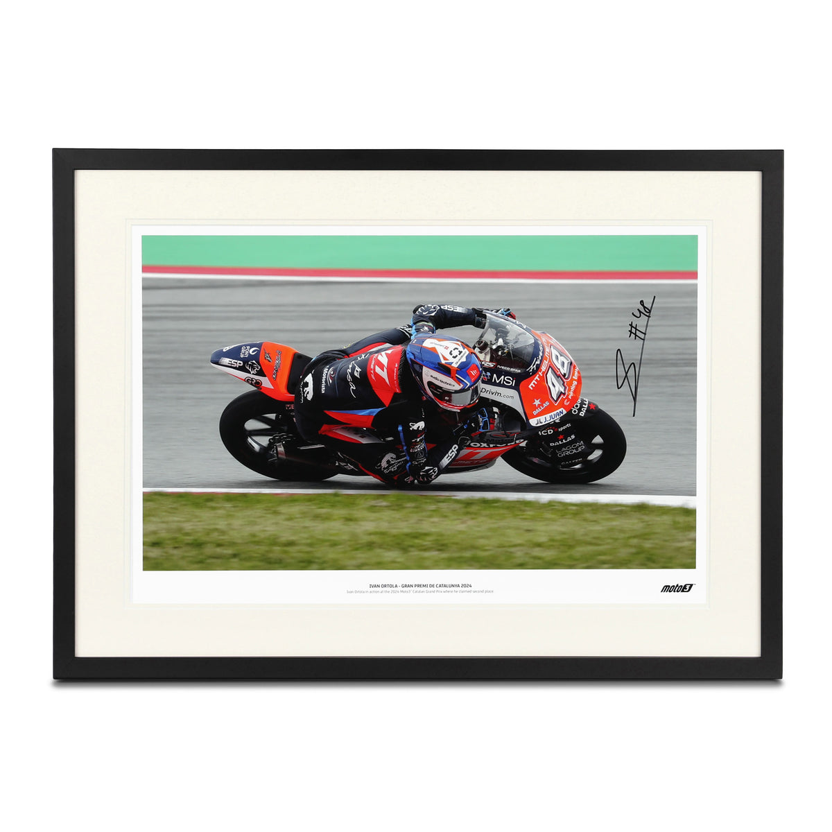 Ivan Ortola 2024 Signed Photo Catalan GP