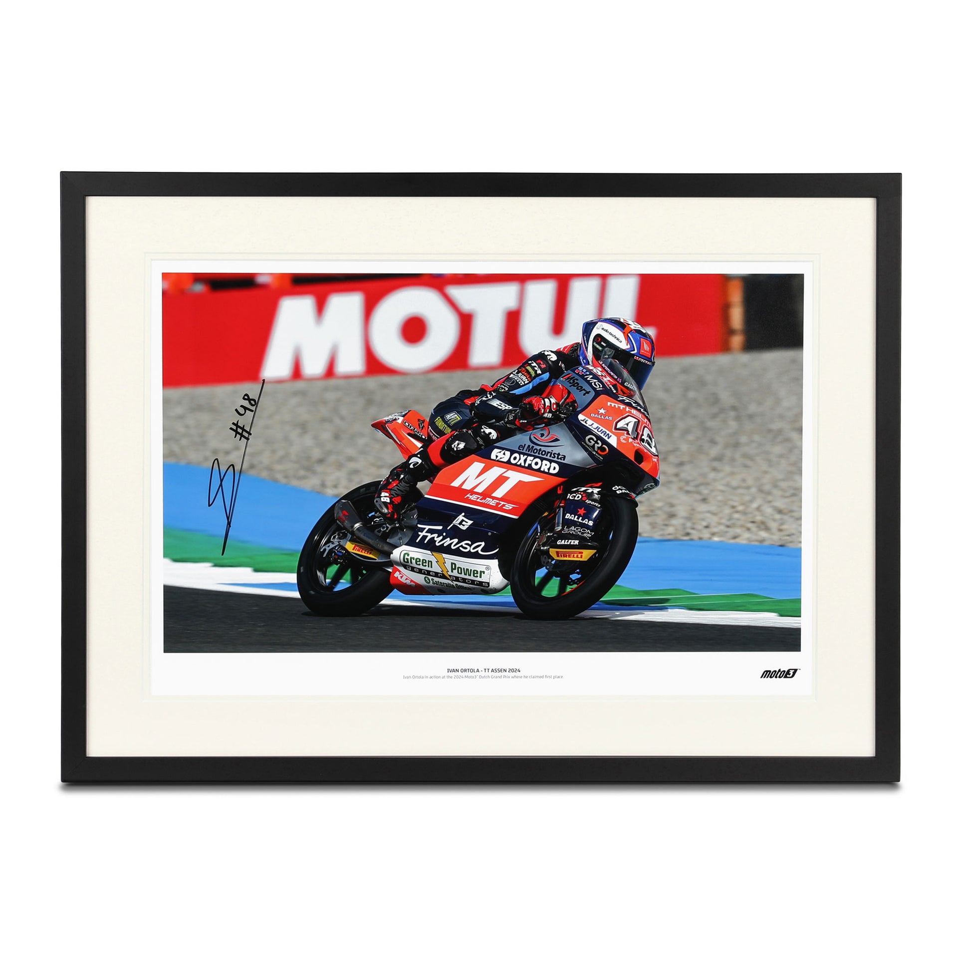 Ivan Ortola 2024 Signed Photo Dutch GP