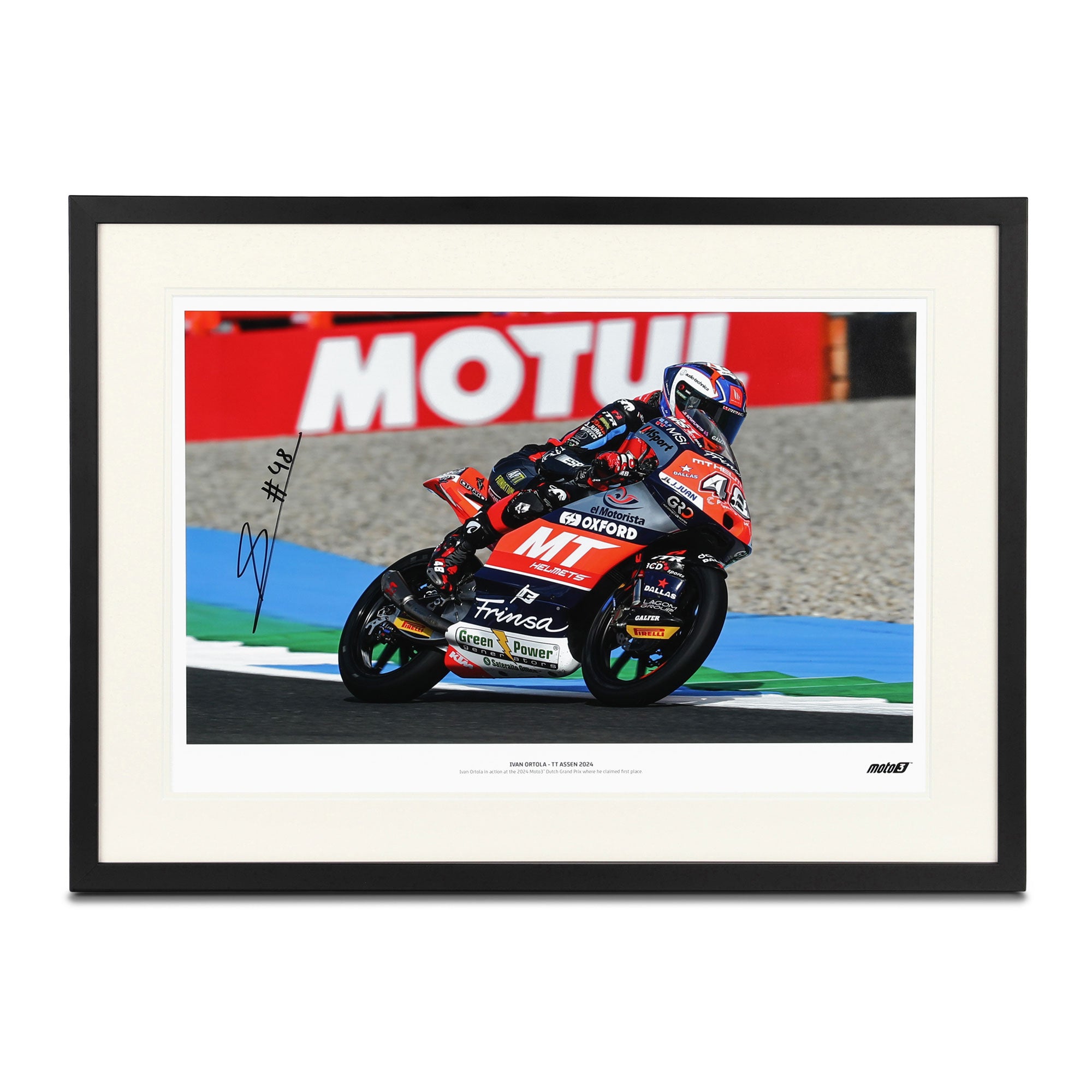 Ivan Ortola 2024 Signed Photo - Dutch GP