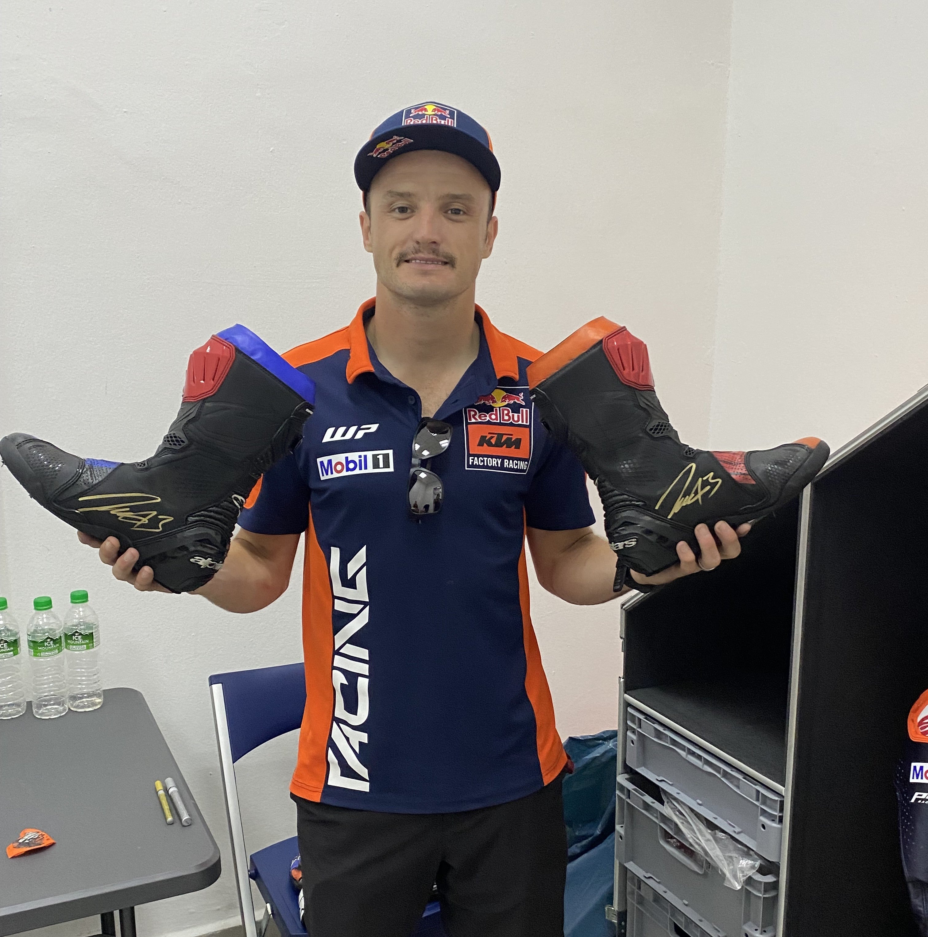 Jack Miller Red Bull KTM Signed Race Used Boots - 2024 Malaysia Sprint Race