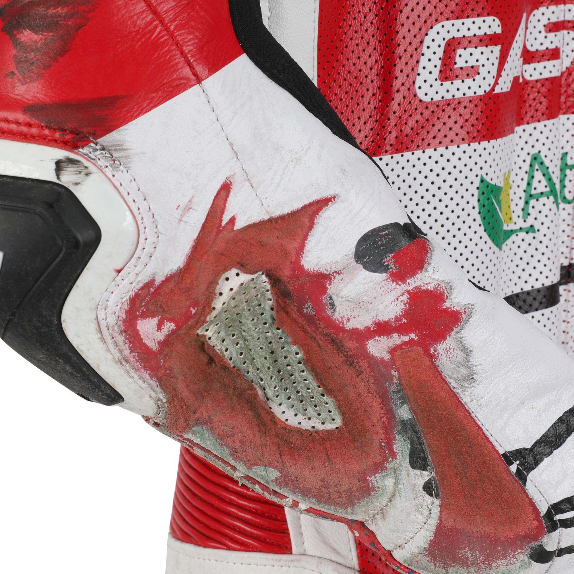 Jake Dixon Signed Race Used GASGAS Aspar Team Race Leathers –  2023 Silverstone GP
