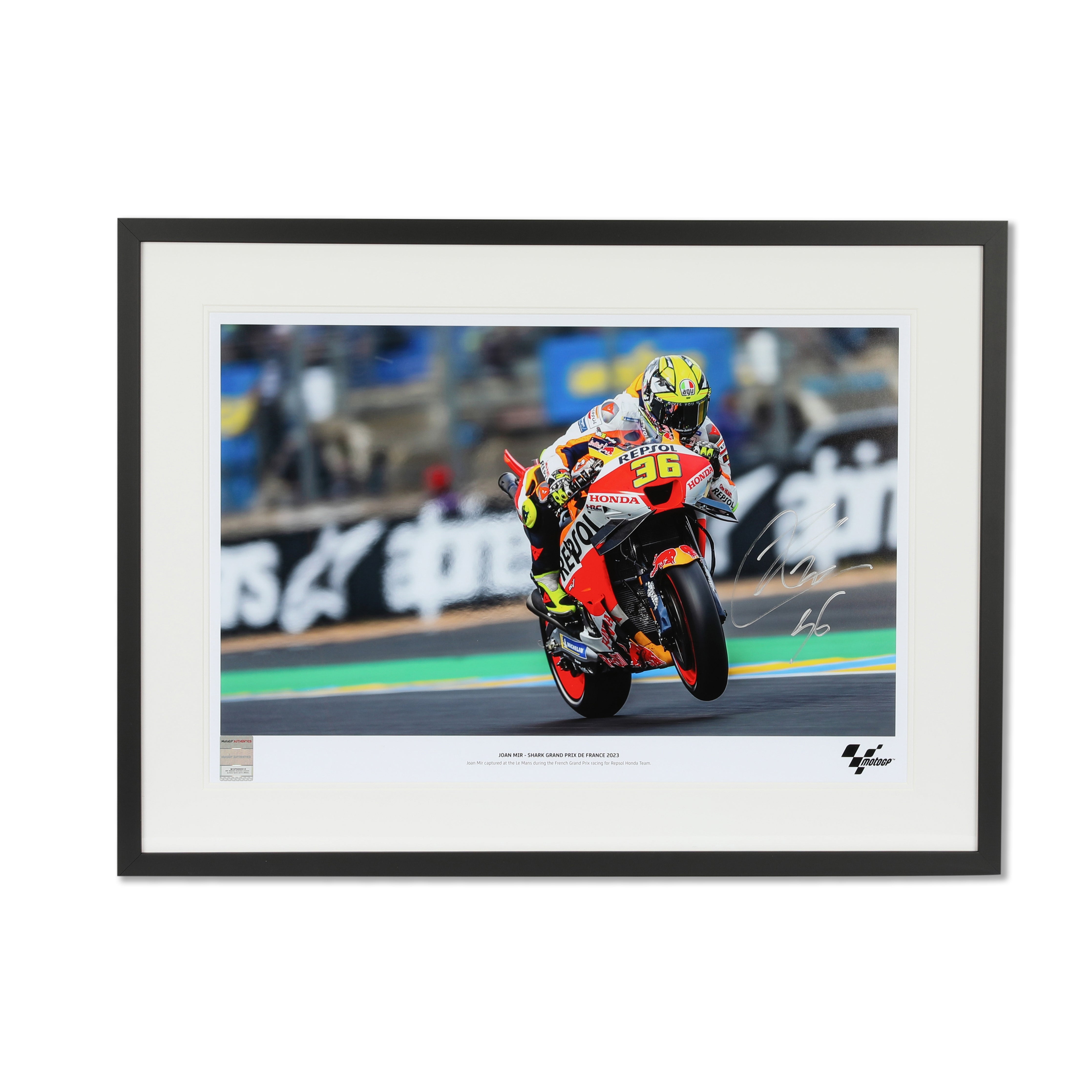 Joan Mir Signed 2023 Grand Prix de France Photo Mirco Lazzari