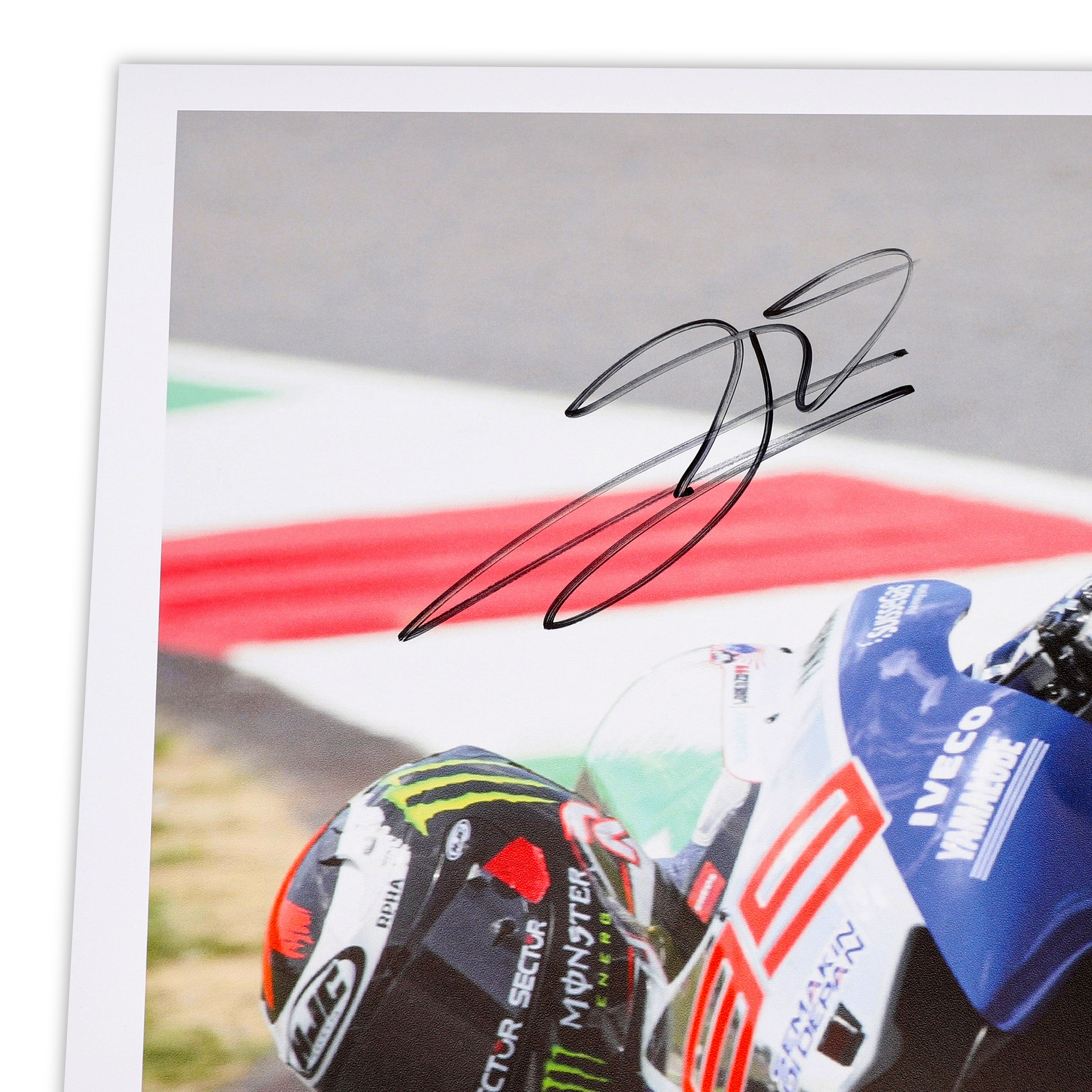 Jorge Lorenzo Signed 2013 Italian Grand Prix Photo - Mirco Lazzari