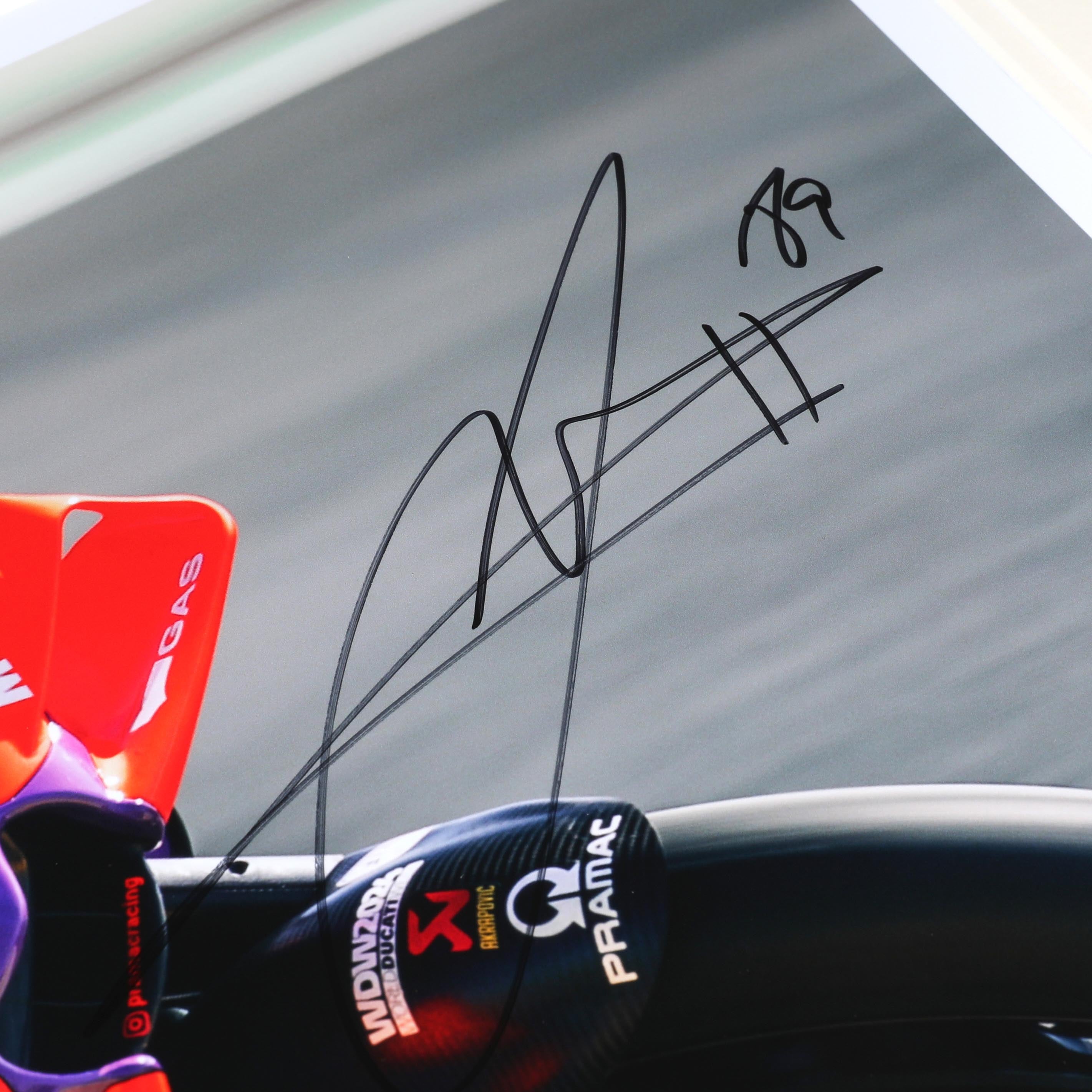 Jorge Martin 2024 Signed Photo French GP Sprint Race - Polarity Photo
