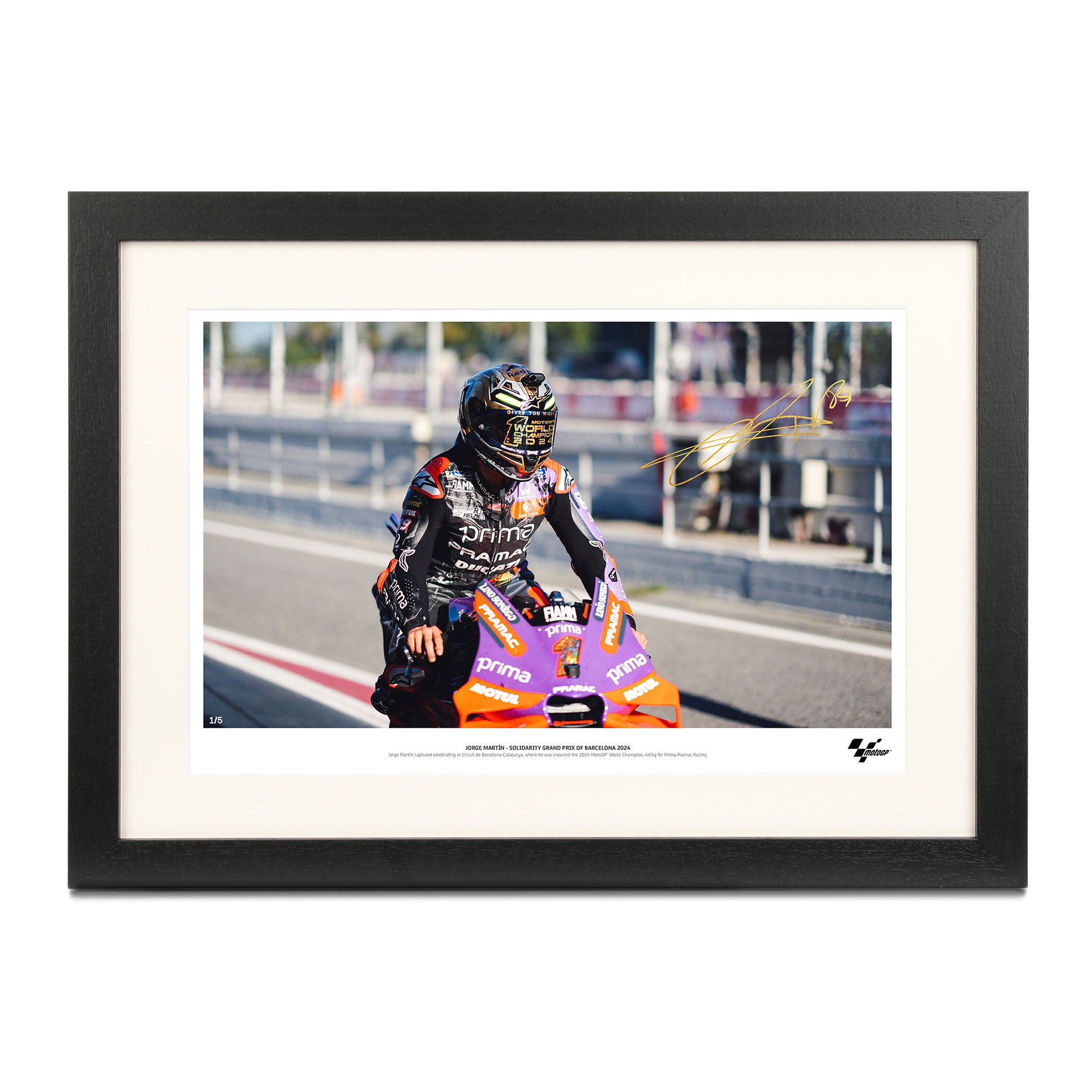 Jorge Martin 2024 MotoGP World Champion - Signed Photo - Limited Edition - Only 5 Available