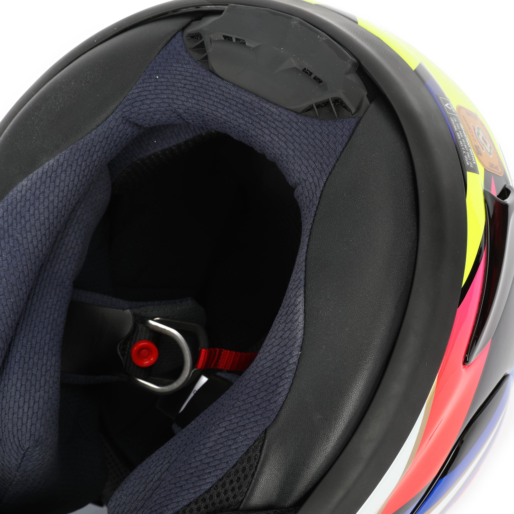 LOT 019 - Kevin Schwantz Signed Arai RX-7V Evo “Schwantz 30th Anniversary” Full-Size Helmet – Gold Signature On Visor