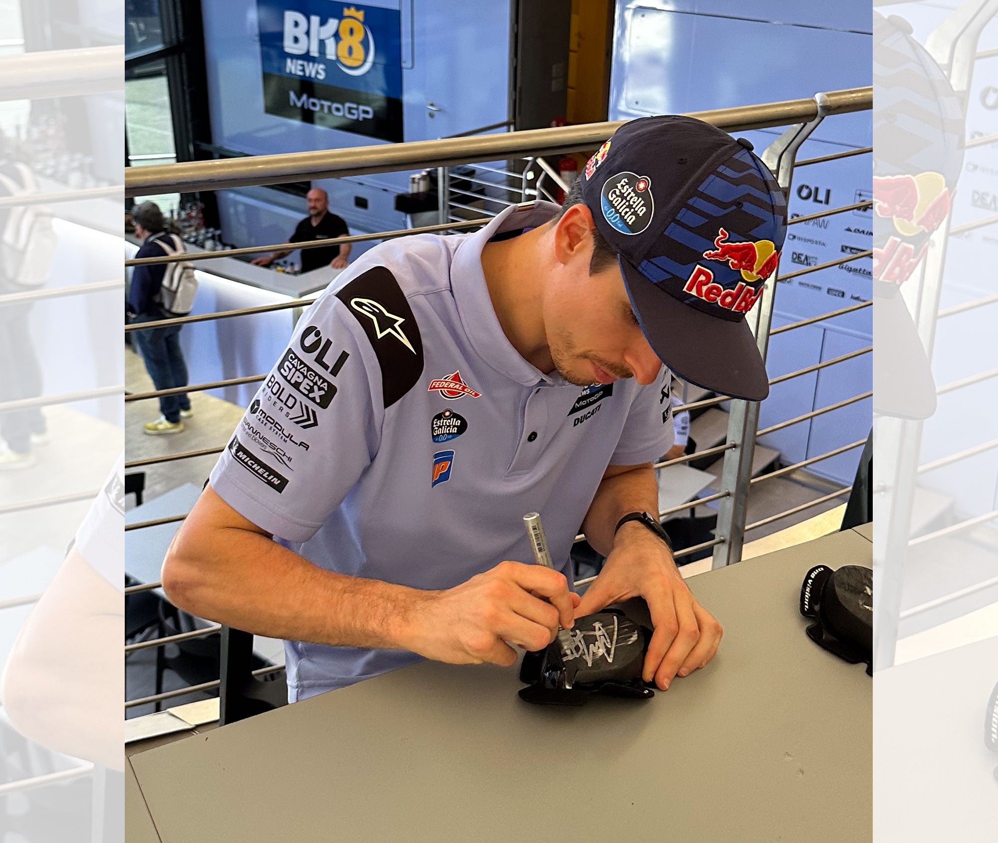 Alex Marquez Signed Knee Slider - 2025 Season Used
