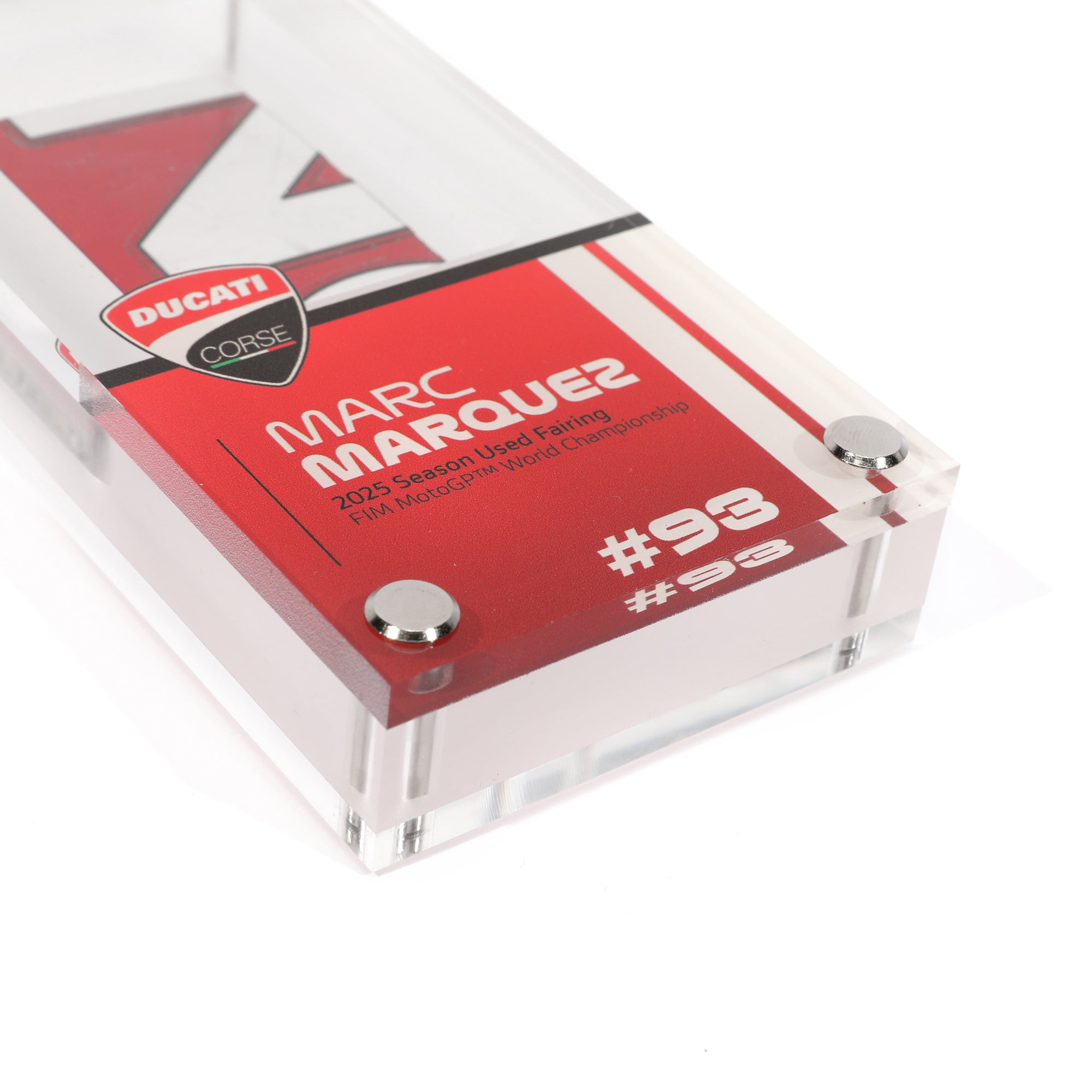 Limited Edition Marc Marquez 2025 Ducati Vertical Acrylic Fairing Display