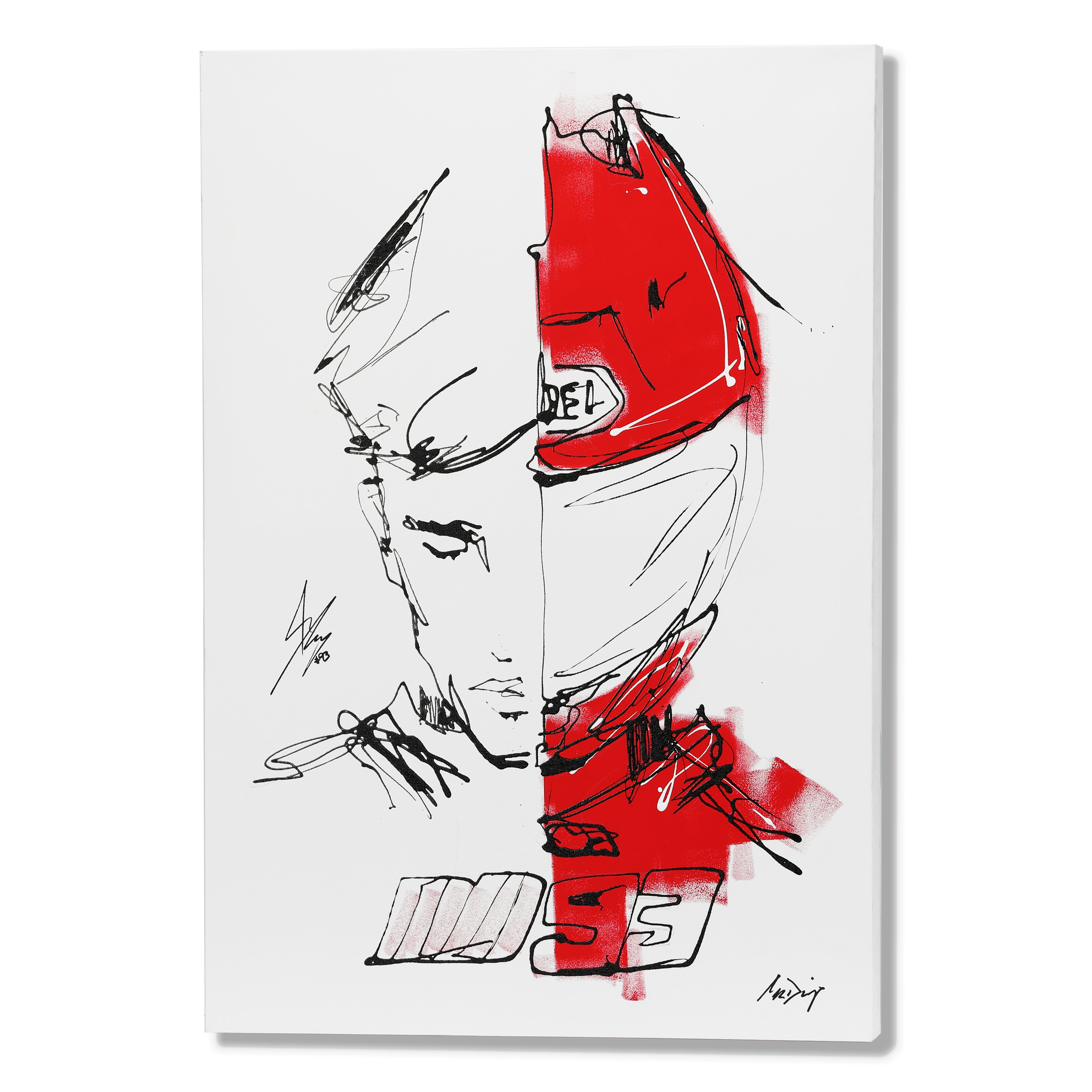 LOT 012 - Marc Marquez x MRDRIP Signed Original Artwork