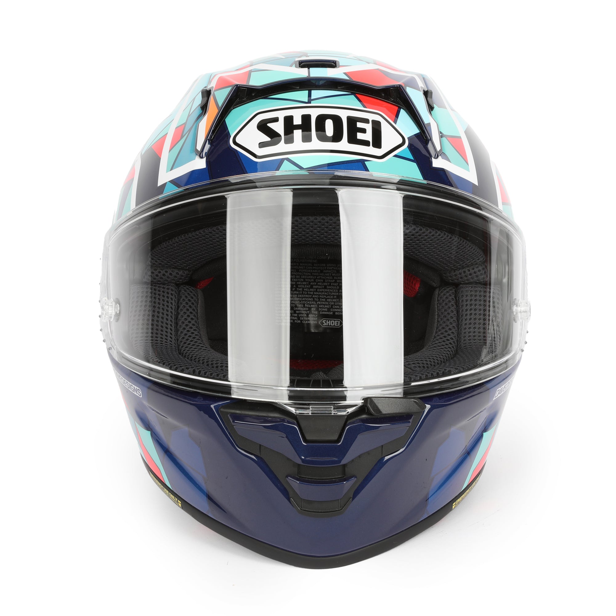 LOT 109 - Marc Marquez Signed Full-Size Replica Shoei X-SPR Pro Helmet - Multi-Coloured Barcelona - 2023